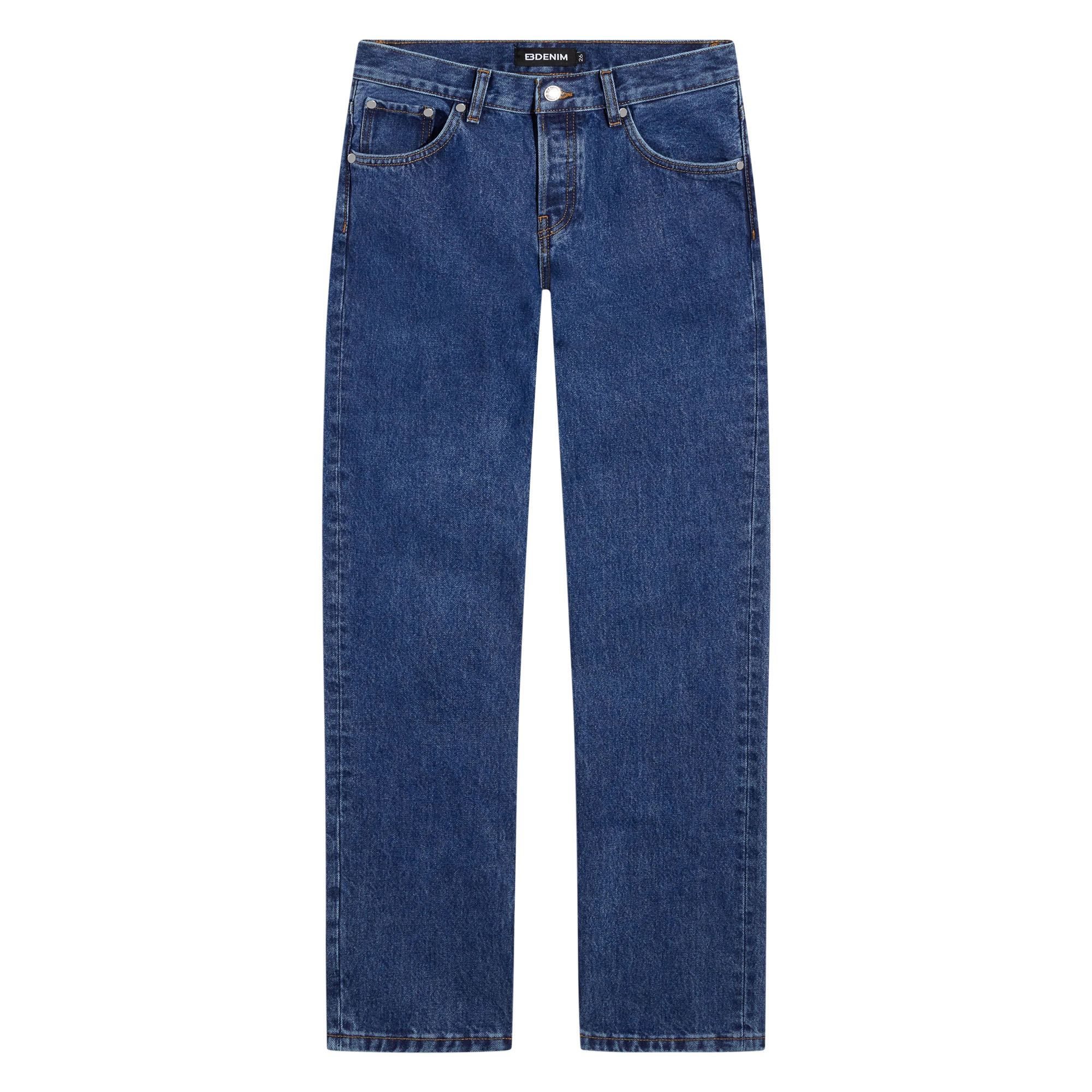 Ariel Mid Rise Straight-Leg Jean