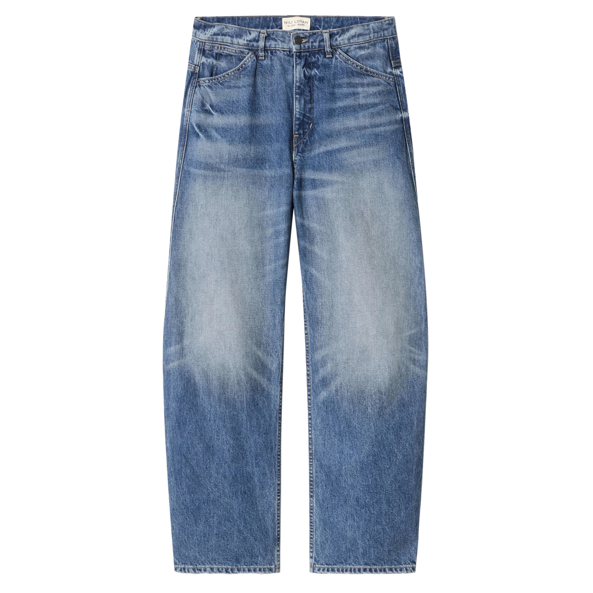 Tribeca High-Rise Barrel-Leg Jean