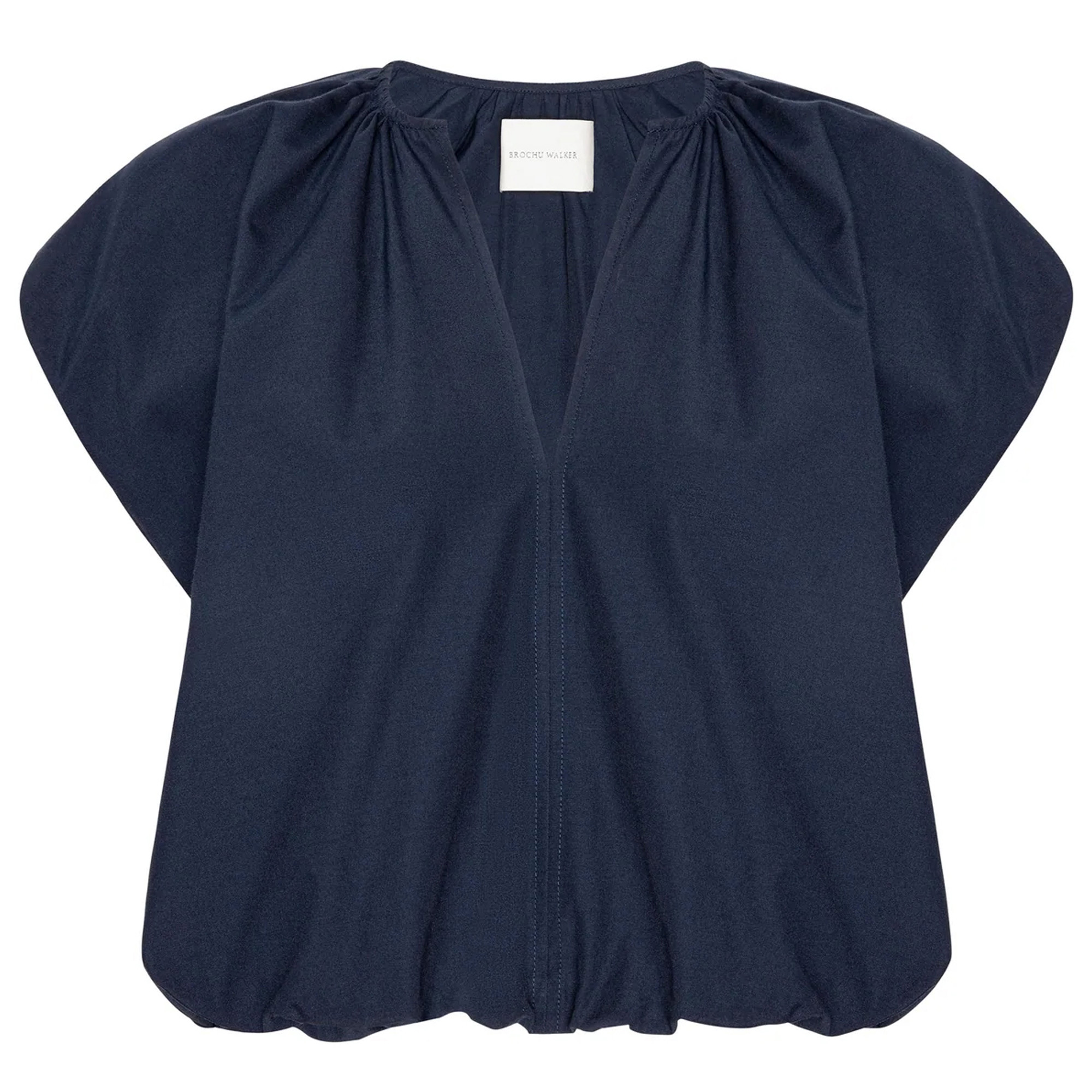 The Louie Short Sleeve Shirred Top