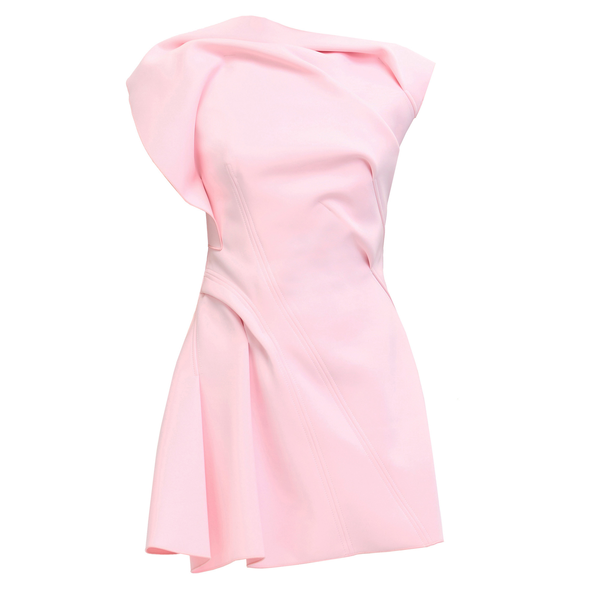 Borras Short Sleeve A-Line Mini Dress