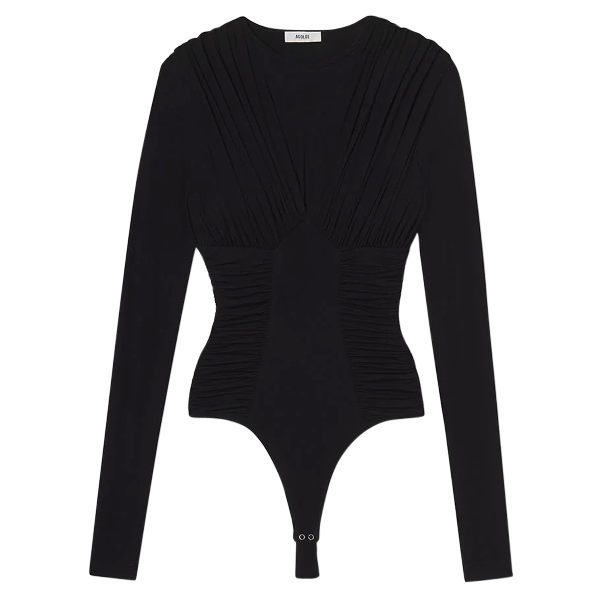 Abbi Long Sleeve Ruched Bodysuit