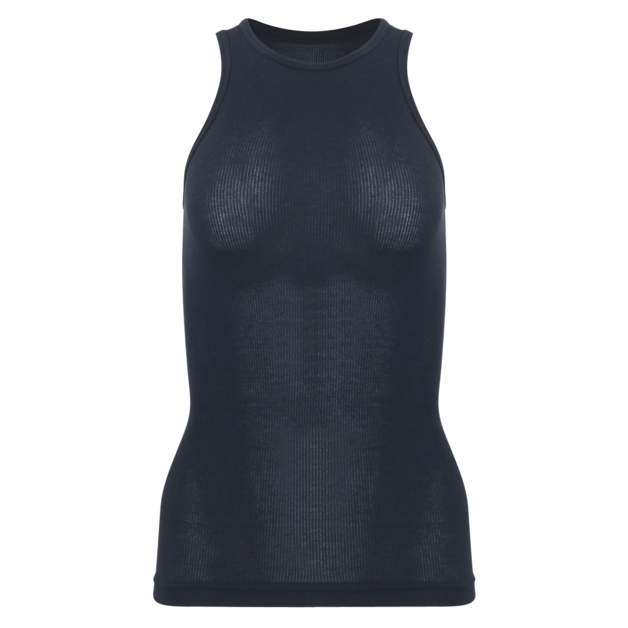 Circular Fine Rib T-Shirt Tank