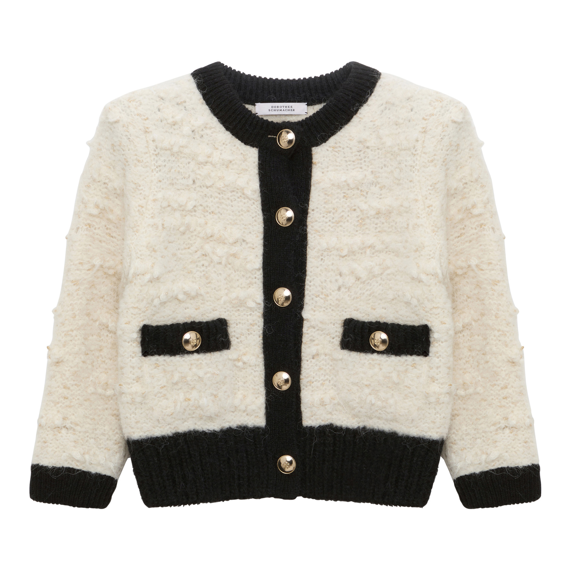 Delightful Two-Tone Sparkle Cardigan