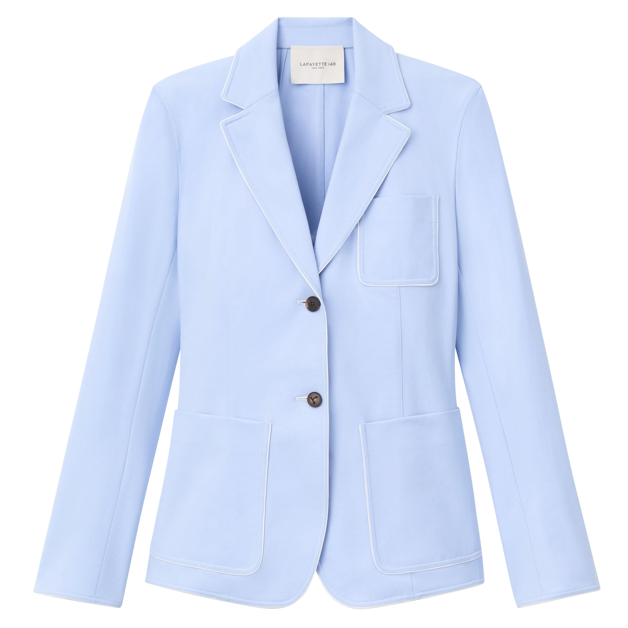 Three Pocket Blazer With Contrast Trim