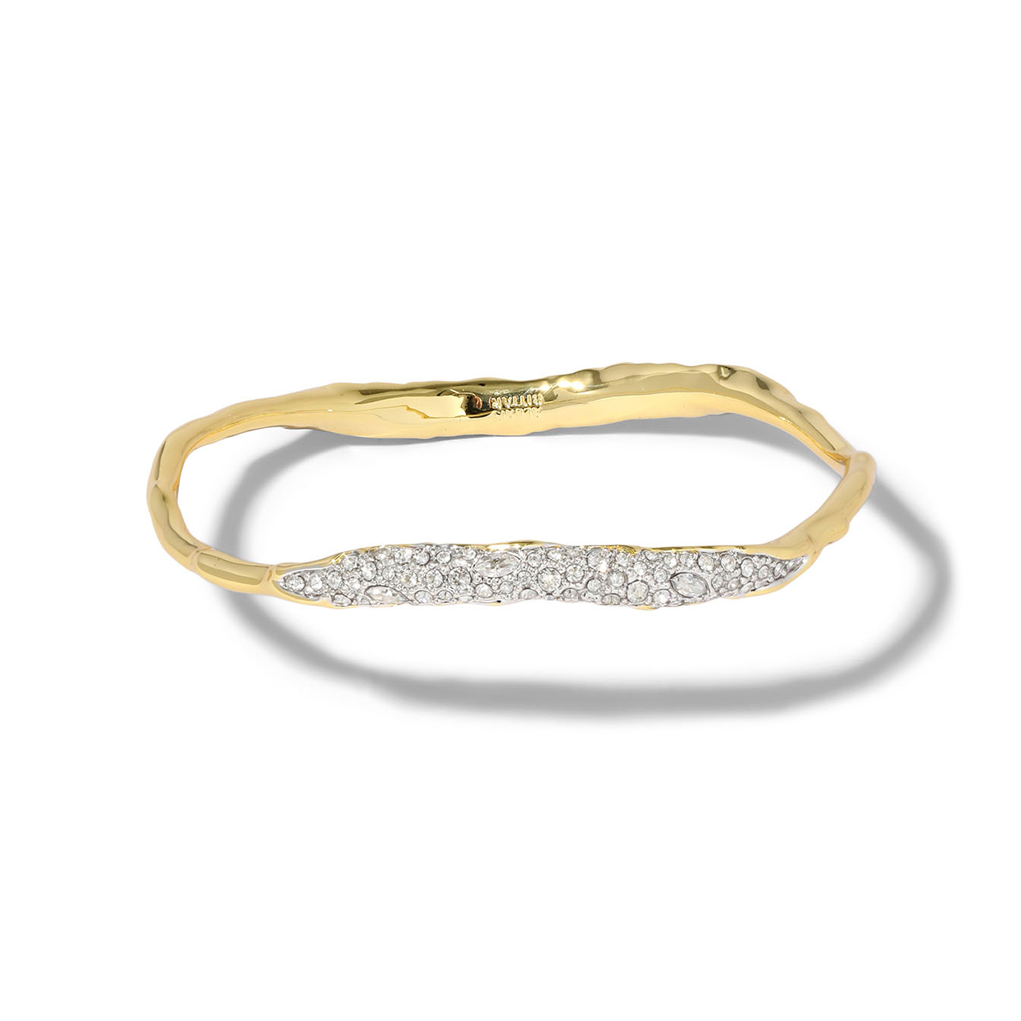 Sonales Gold Crystal Small Skinny Bangle Bracelet