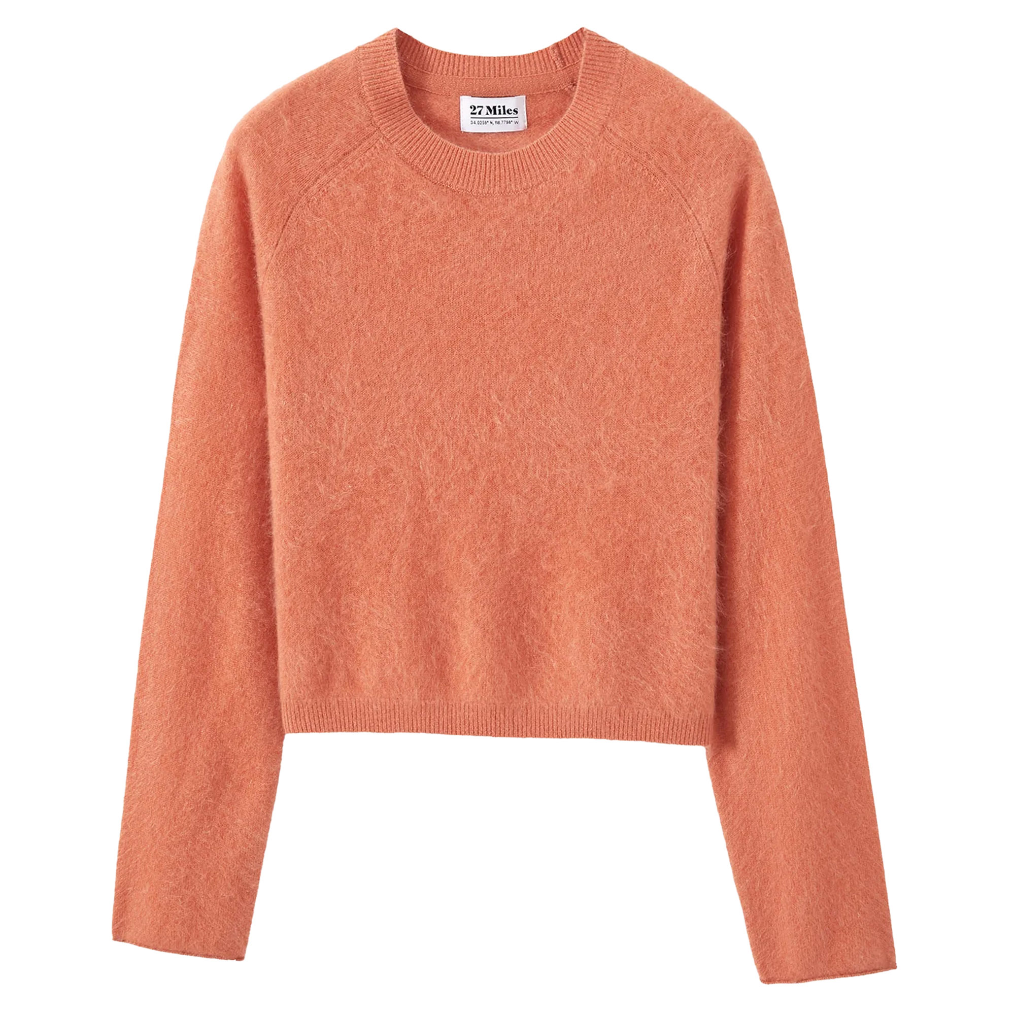 Melly Brushed Cashmere Cropped Sweater