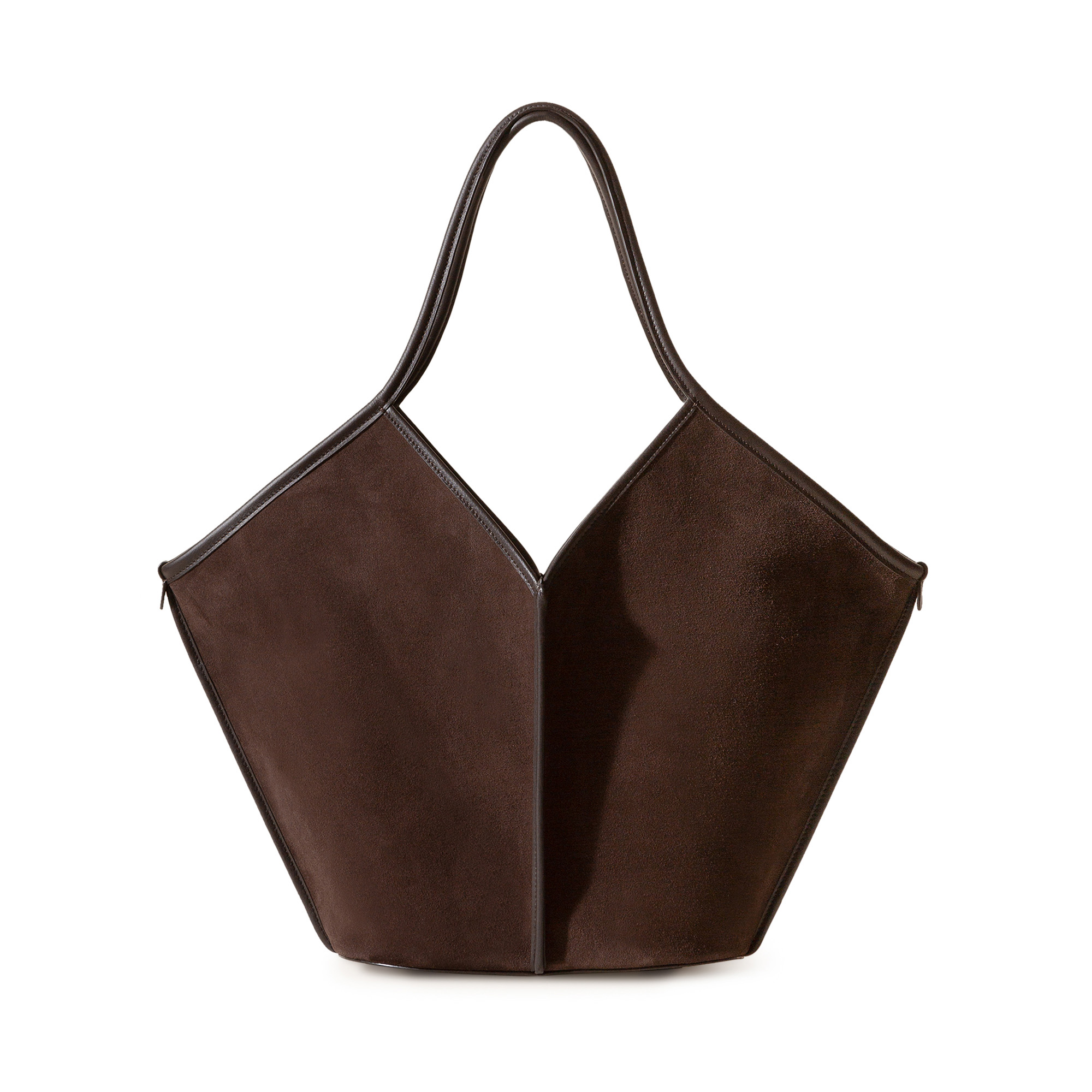 Calella Leather-Trimmed Suede Tote Bag