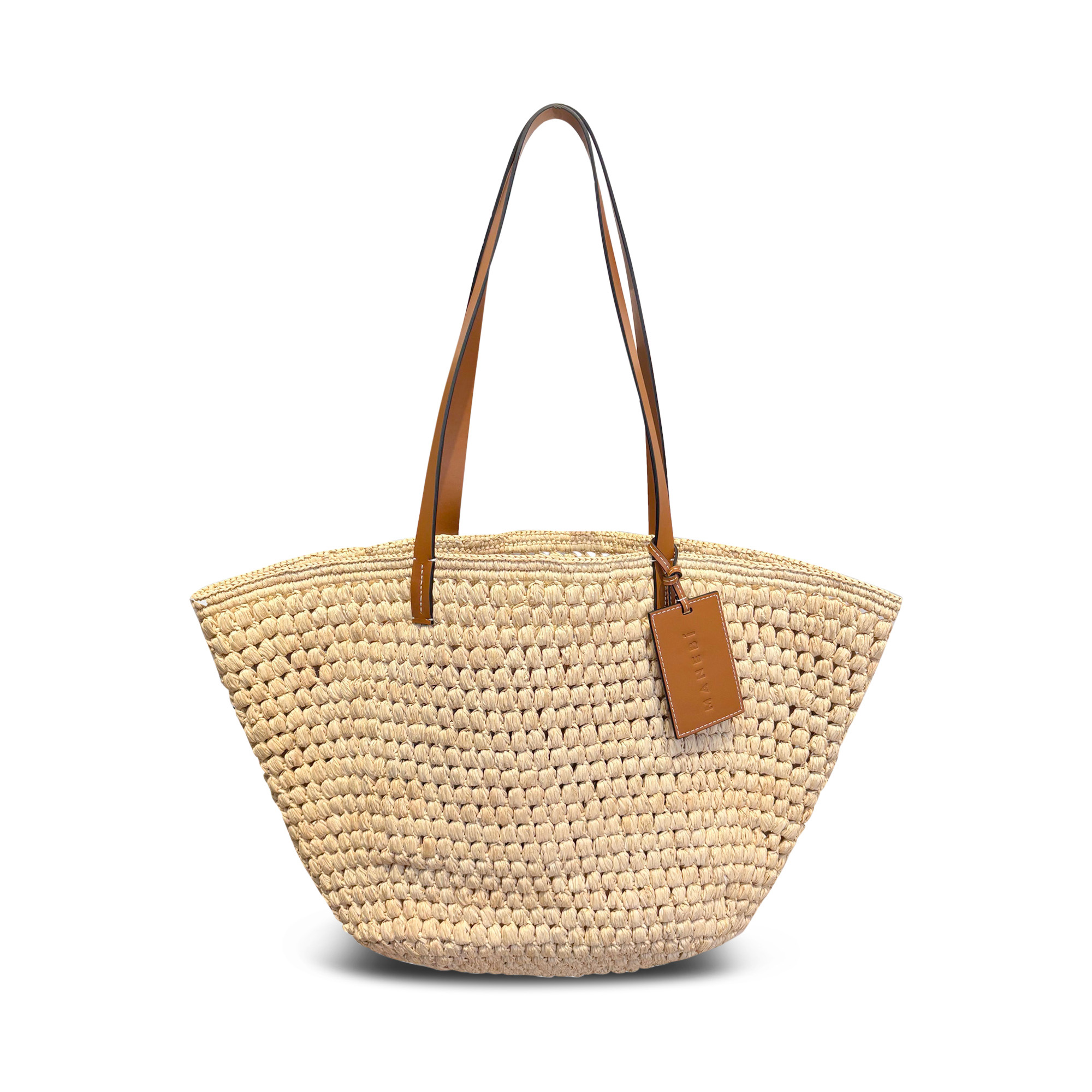 Caleta Raffia Tote Bag