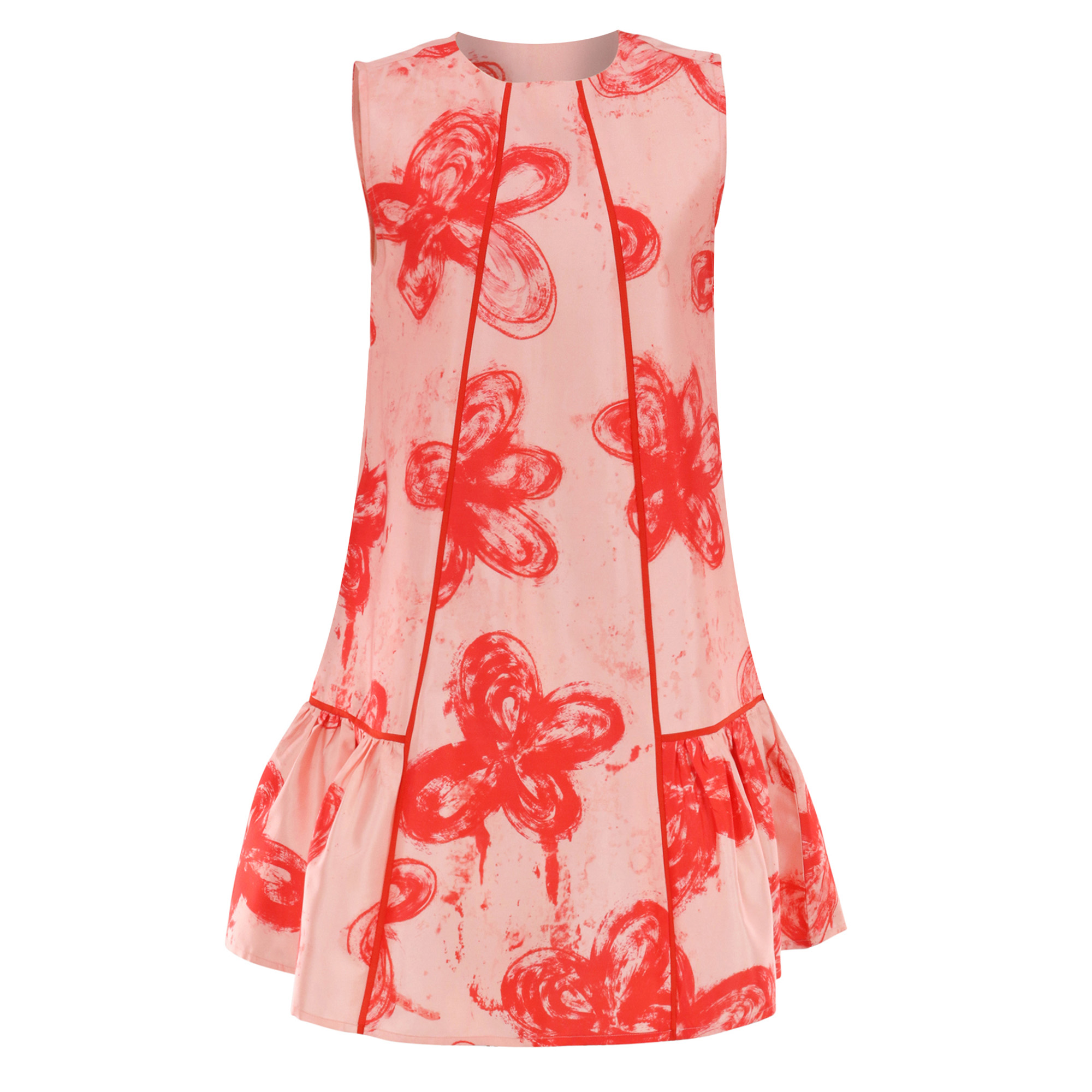 Talis Sleeveless Drop-Waist Mini Dress