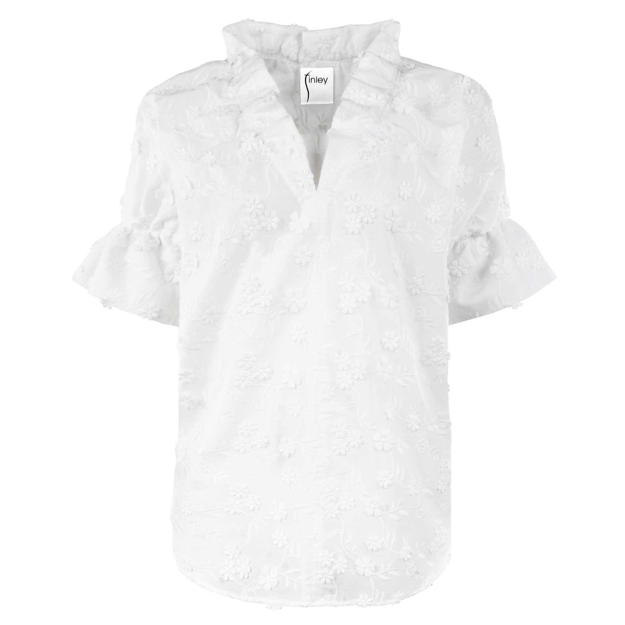 Crosby Top With 3D Flowers