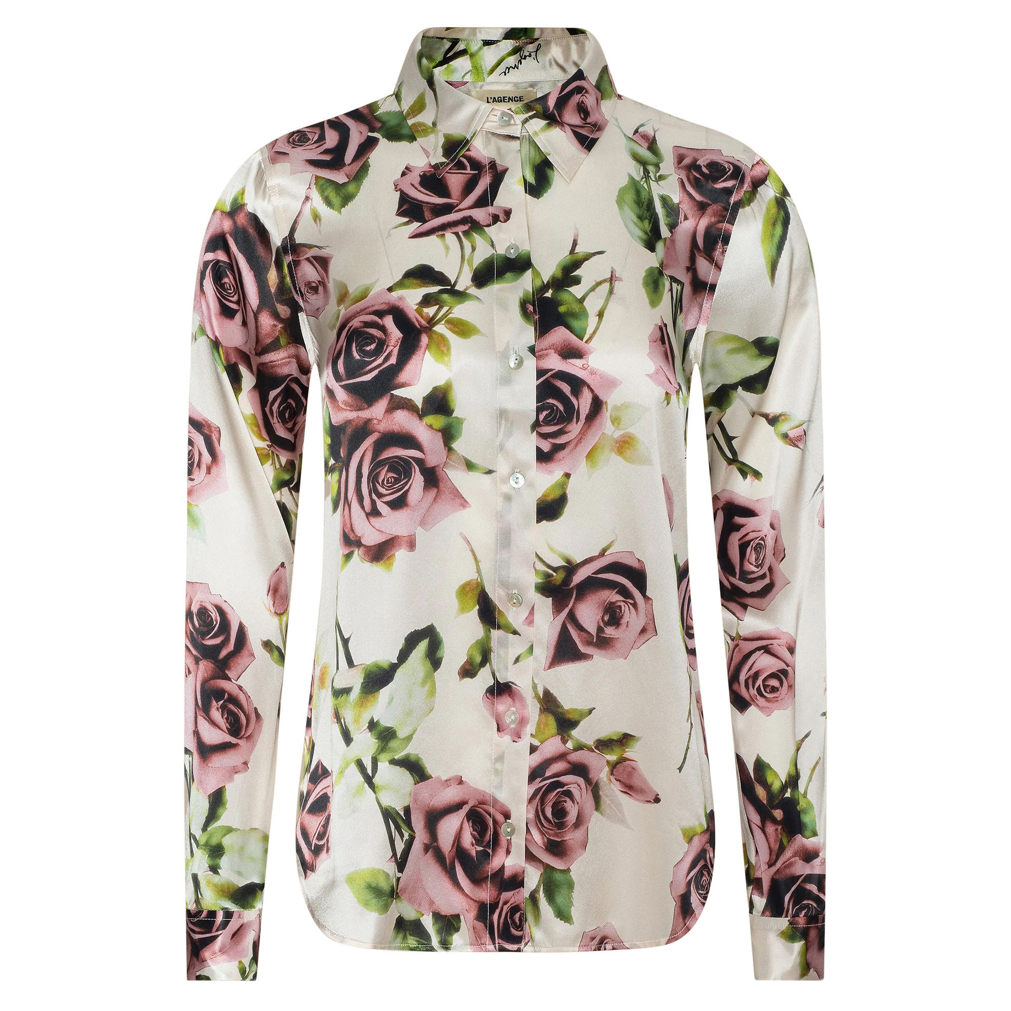 Tyler Long Sleeve Silk Blouse