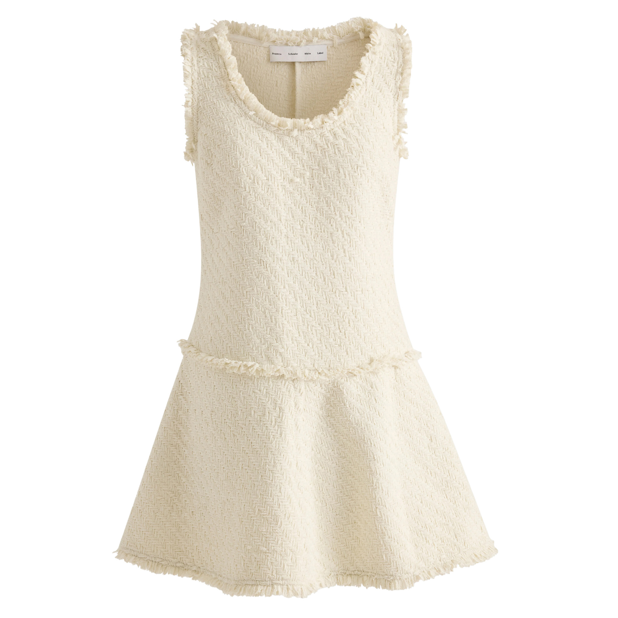 Kaida Sleeveless Mini Dress In Basketweave Tweed