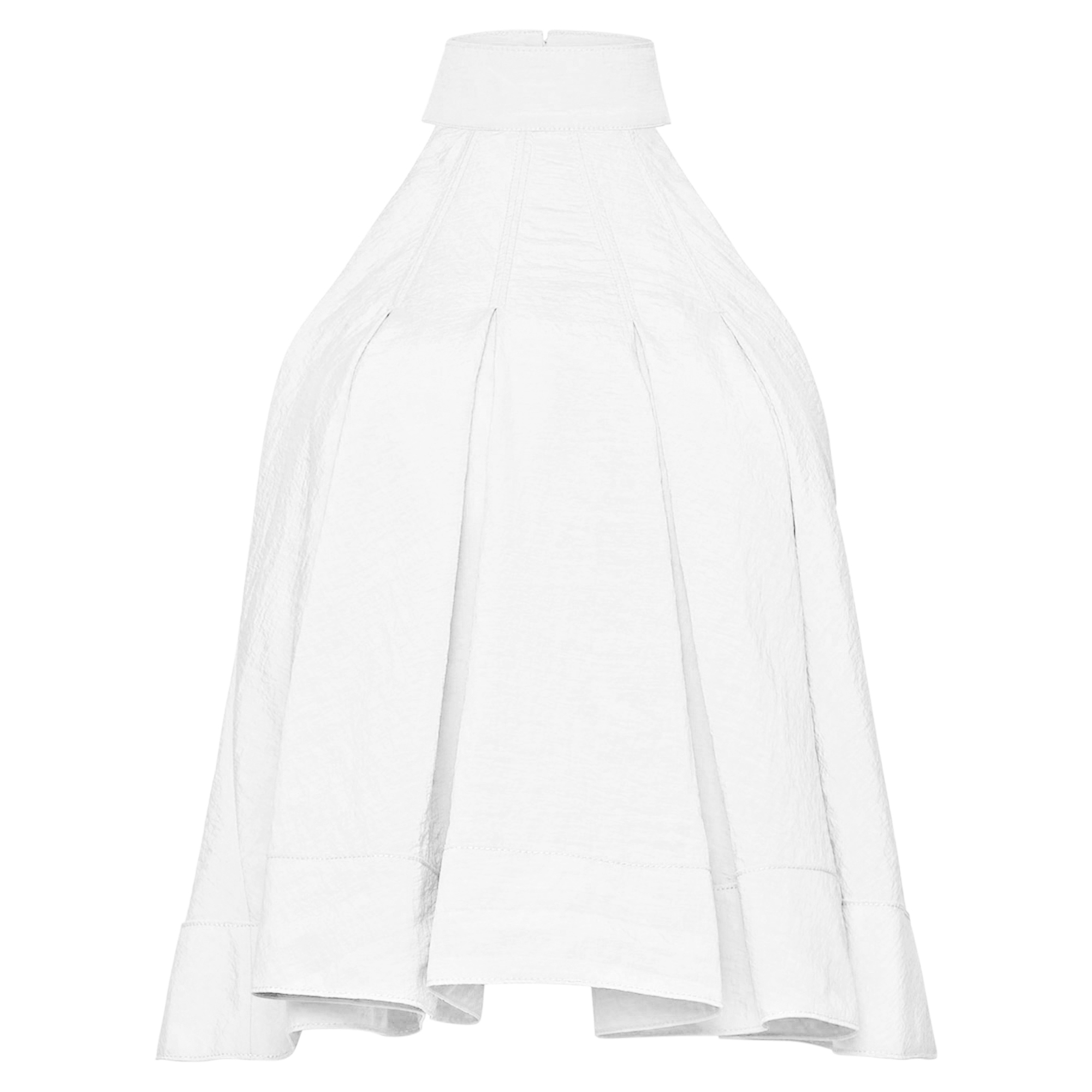 Jagger Sleeveless Halterneck Pleated Top