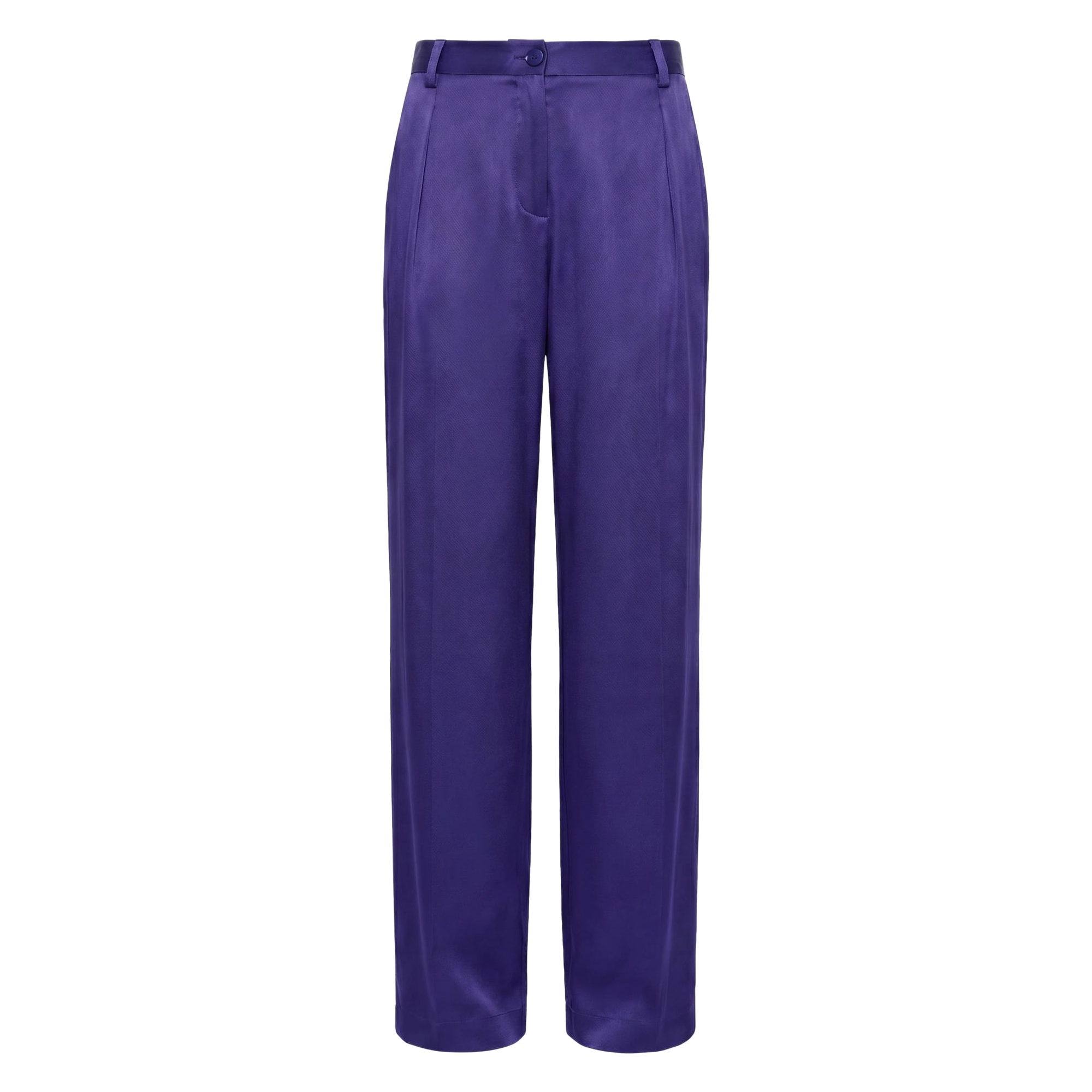 Satin Relaxed Pleated Pant
