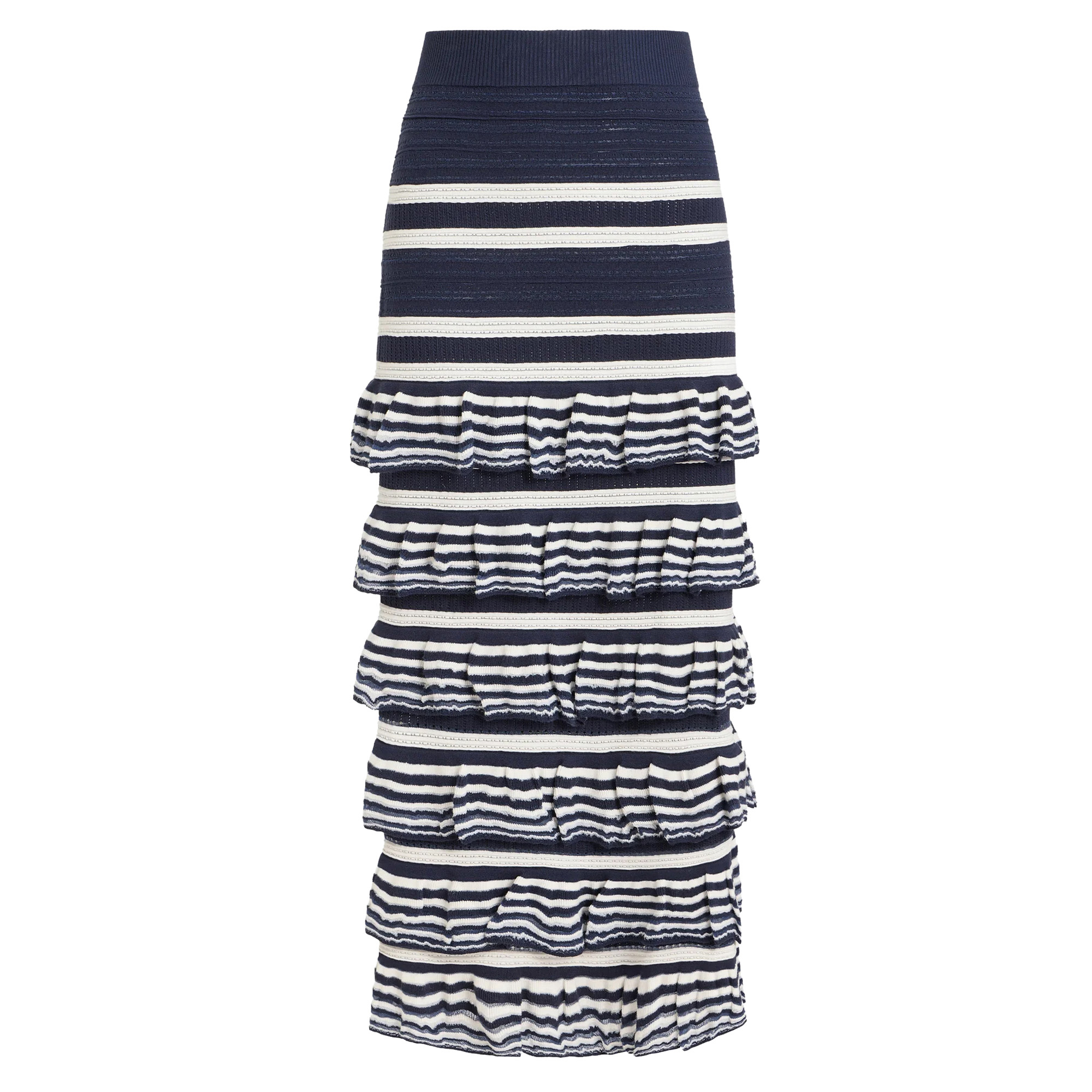 Sawyer Tiered Knit Midi Skirt