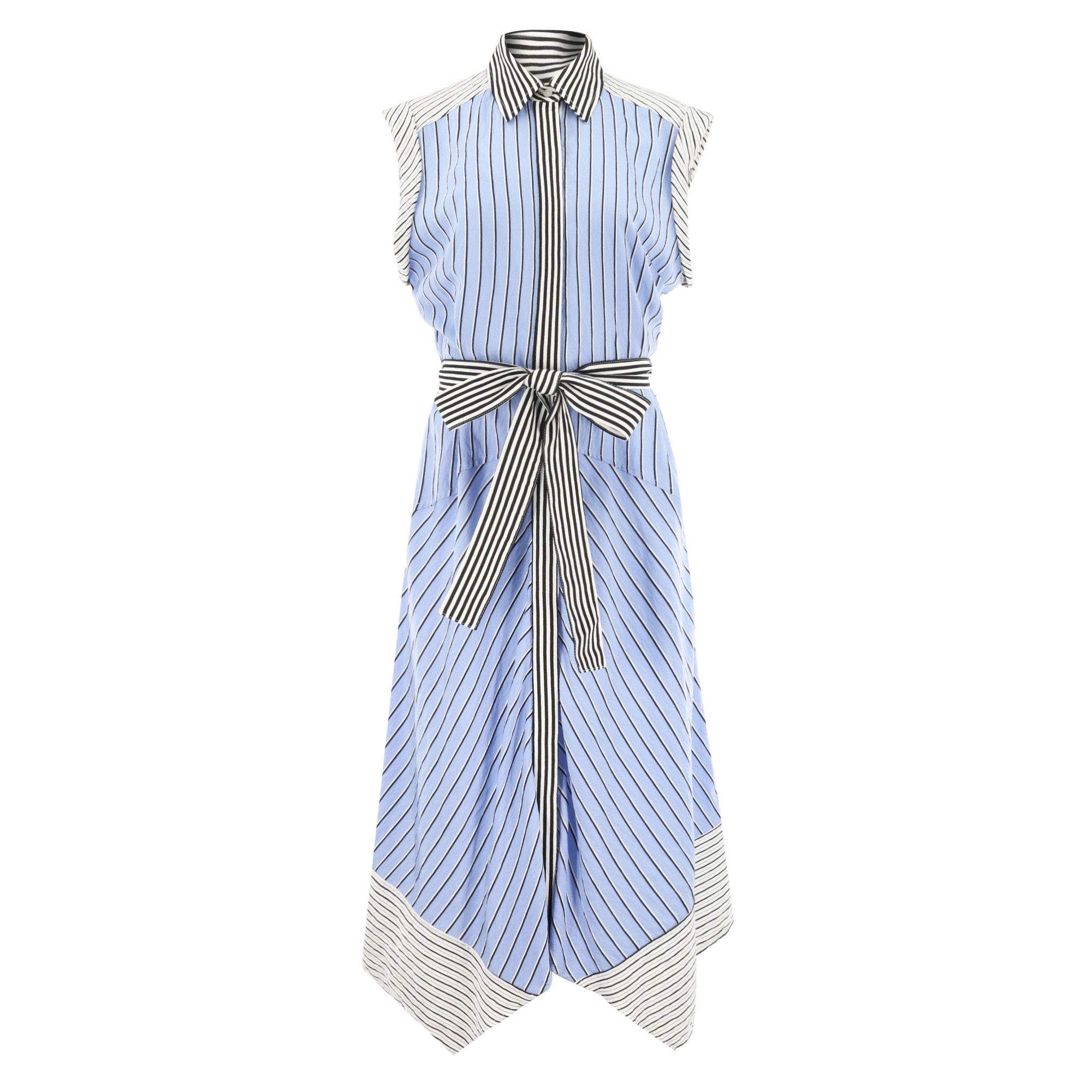 Vivienne Sleeveless Button Down Midi Dress