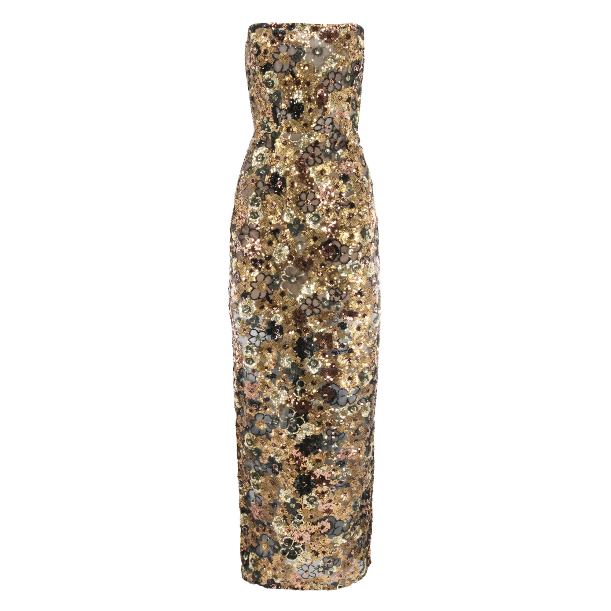 Farah Strapless Sequin Maxi Dress