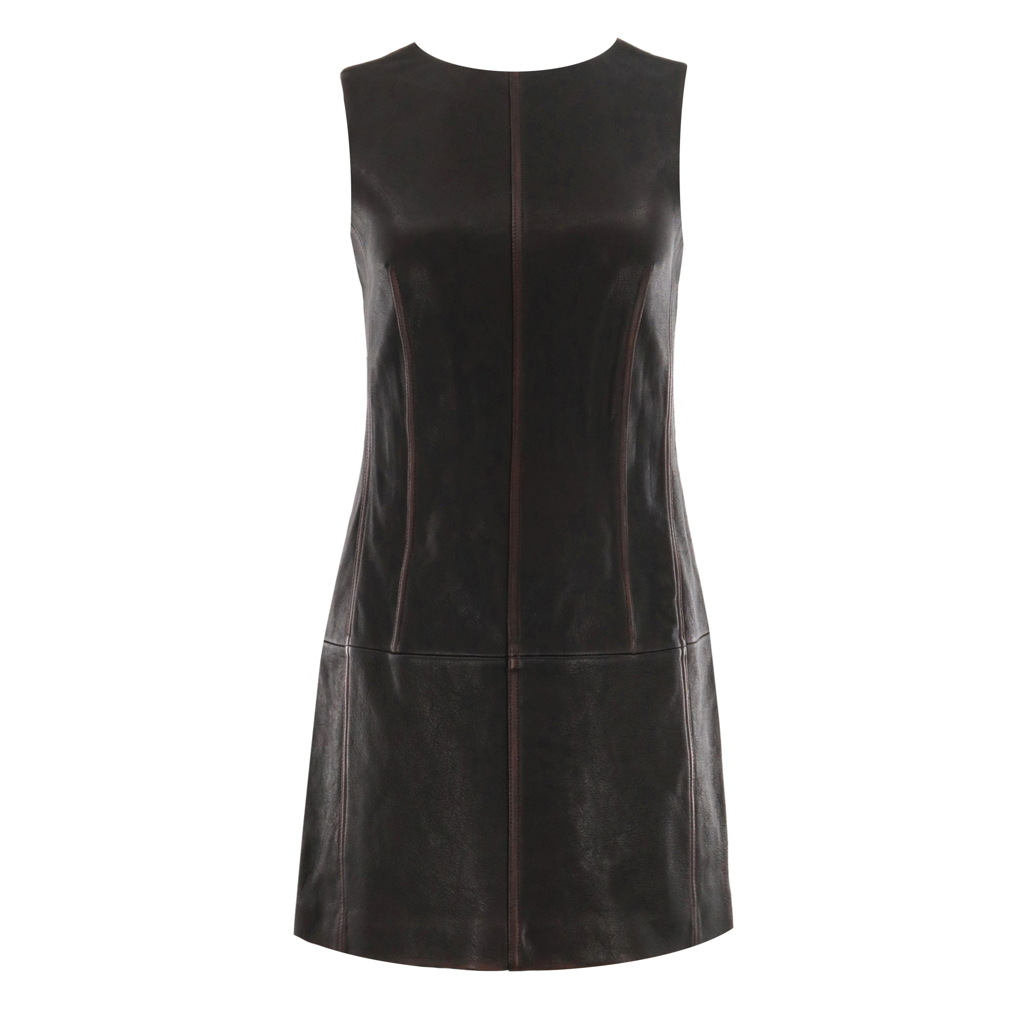 Binx Distressed Leather Dress