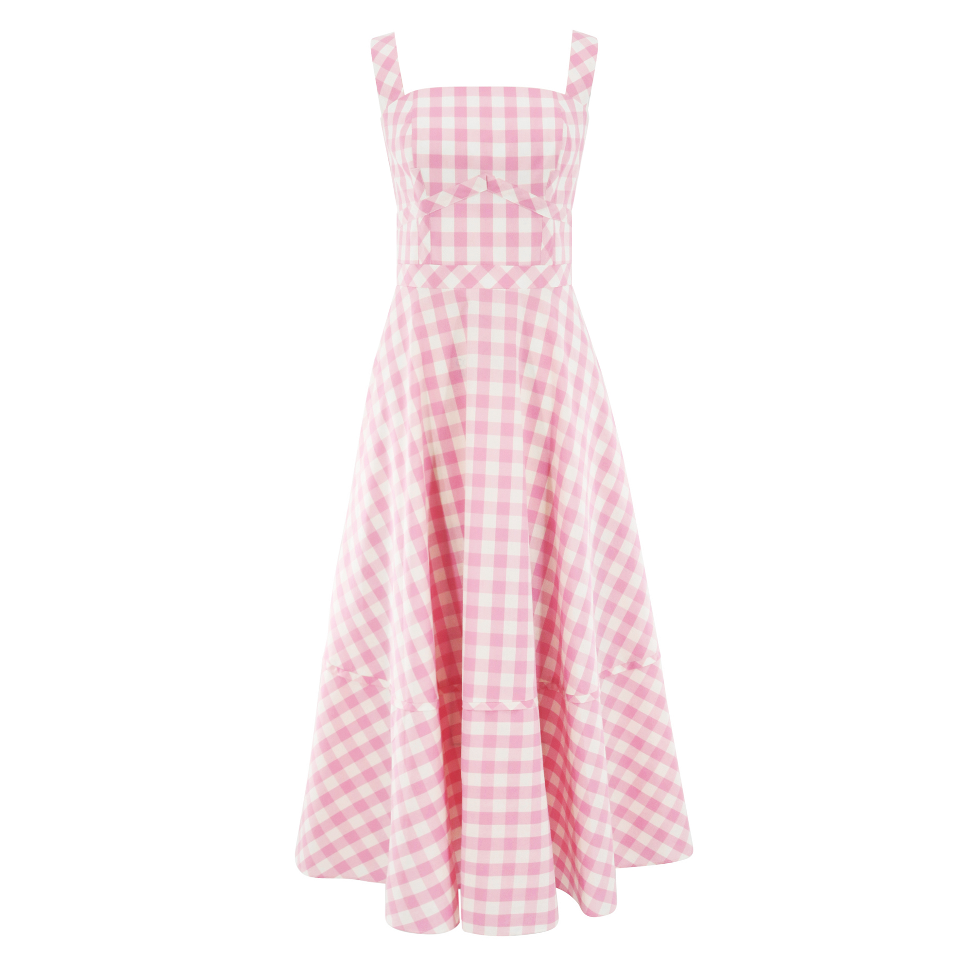 Kaydence Sleeveless Gingham Midi Dress