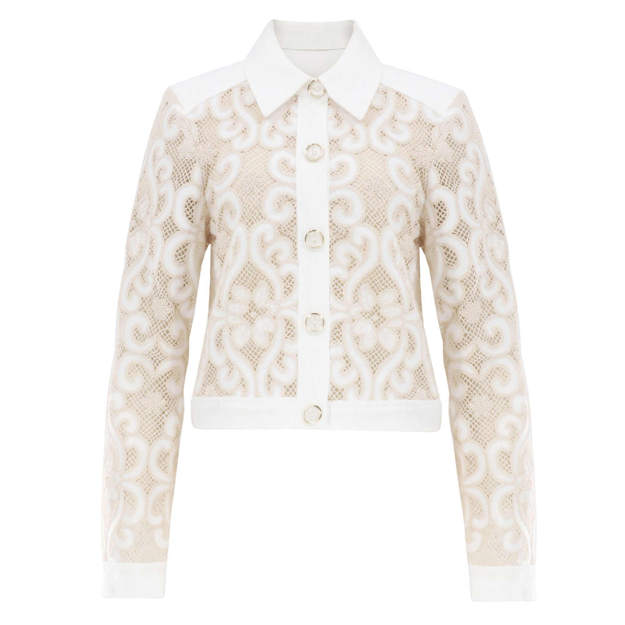 Saphire Embroidered Denim Jacket