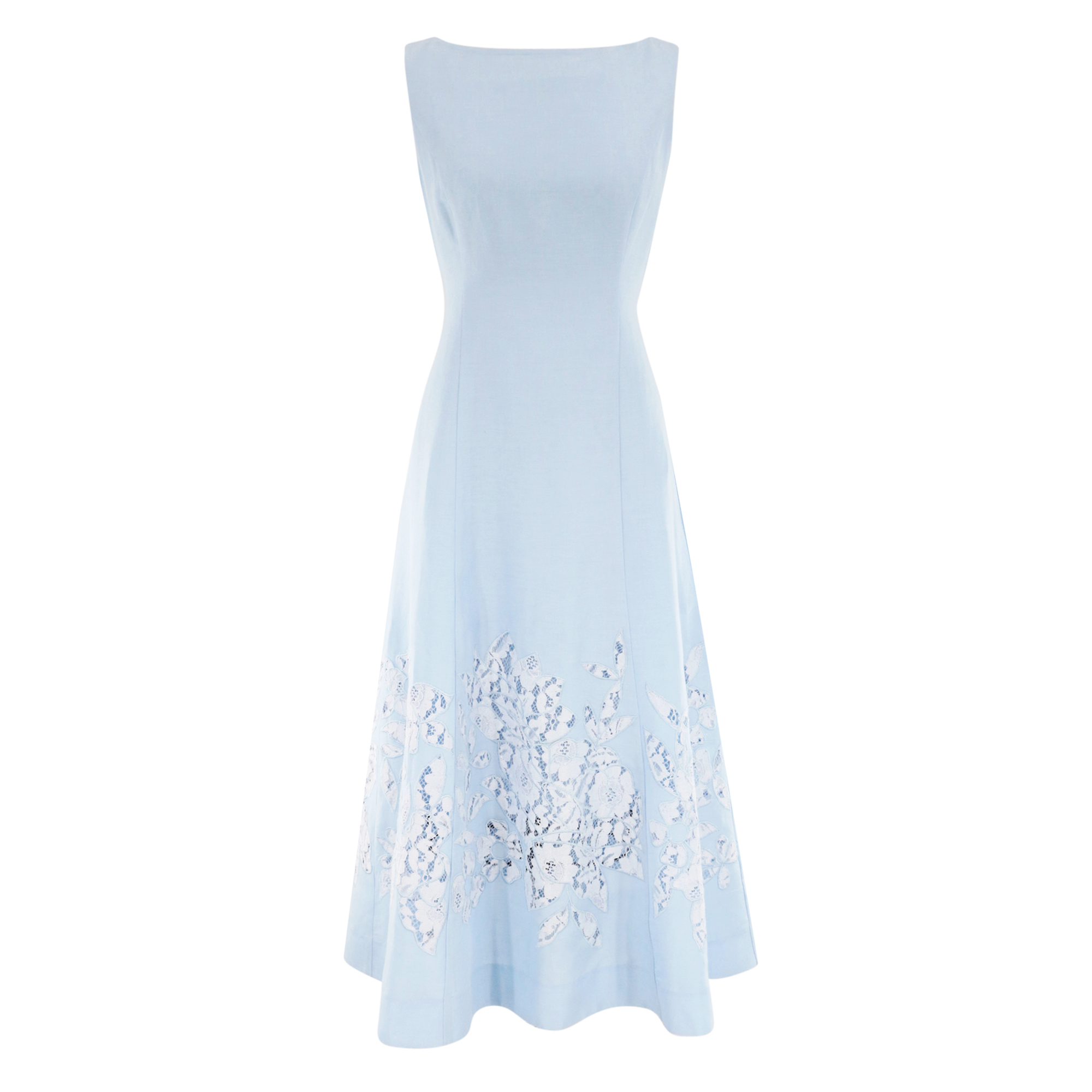 Brittany Sleeveless Linen Midi Dress