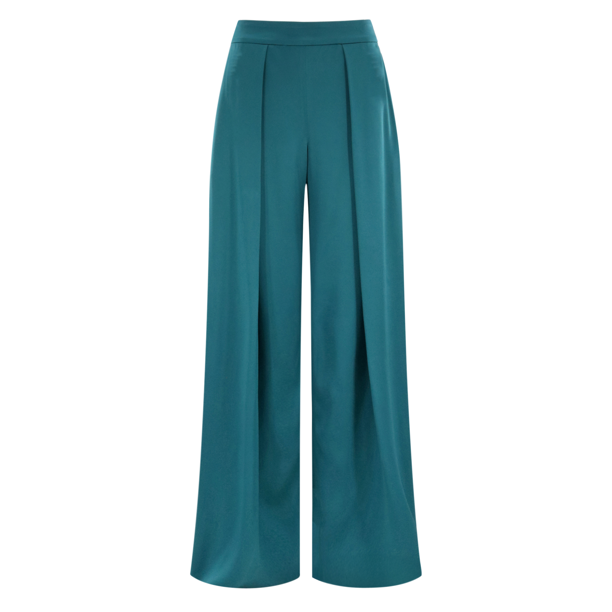 Deep Pleated Cady Trouser