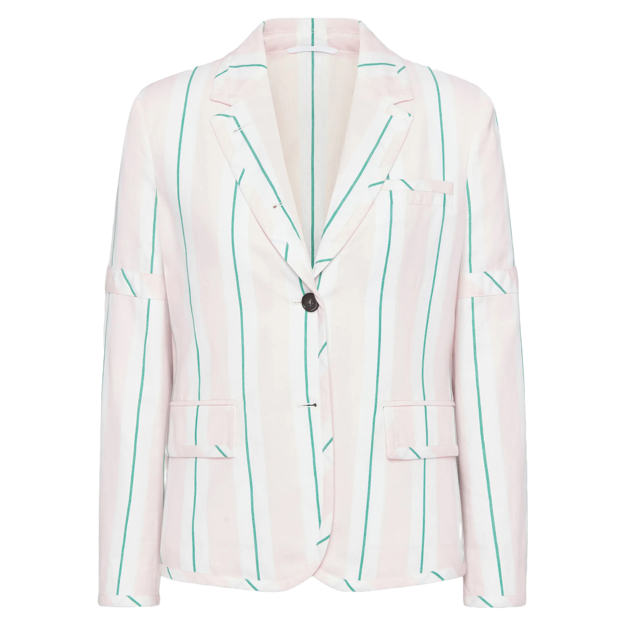Relaxed Classic Striped Sports Coat