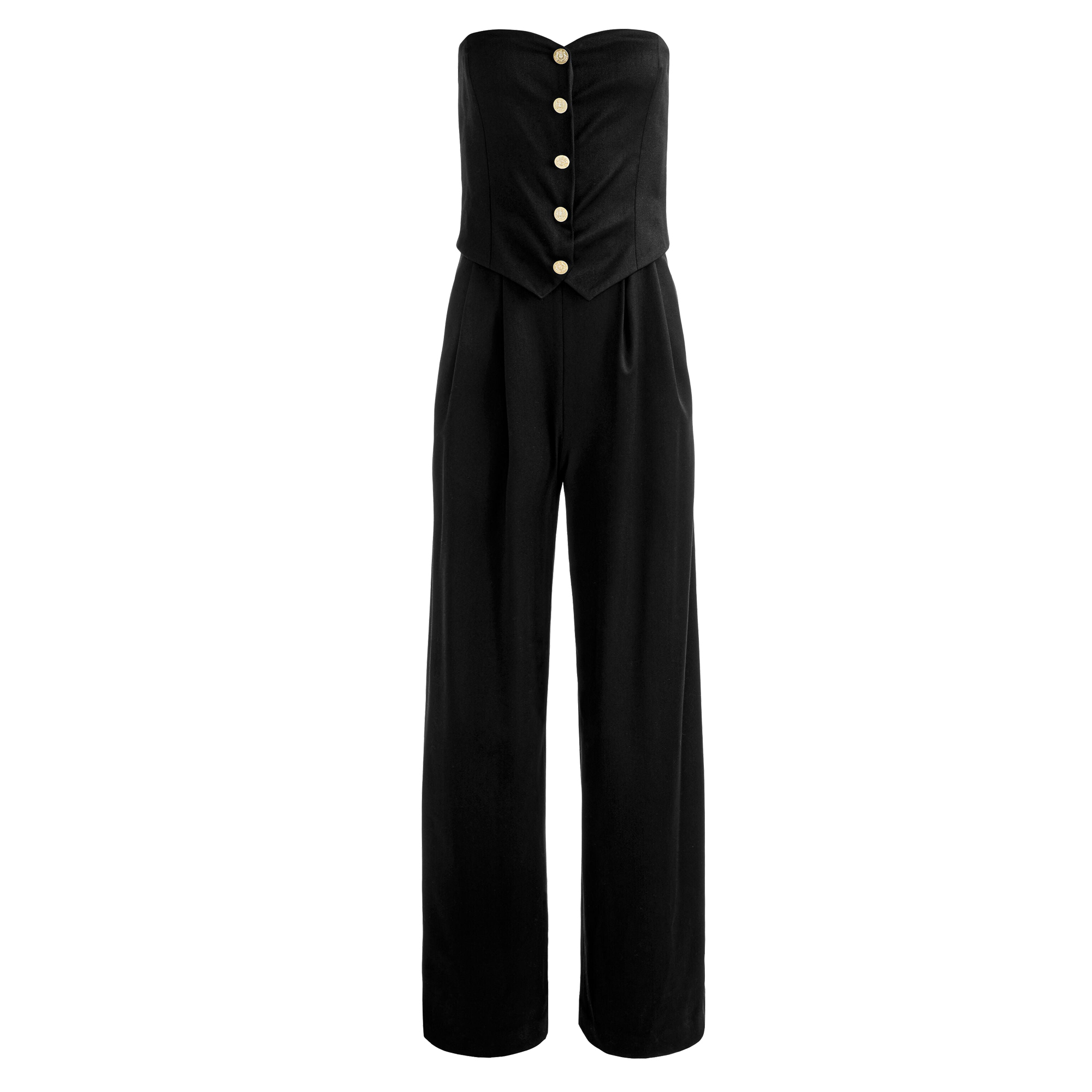 Kelcey Strapless Buttondown Jumpsuit