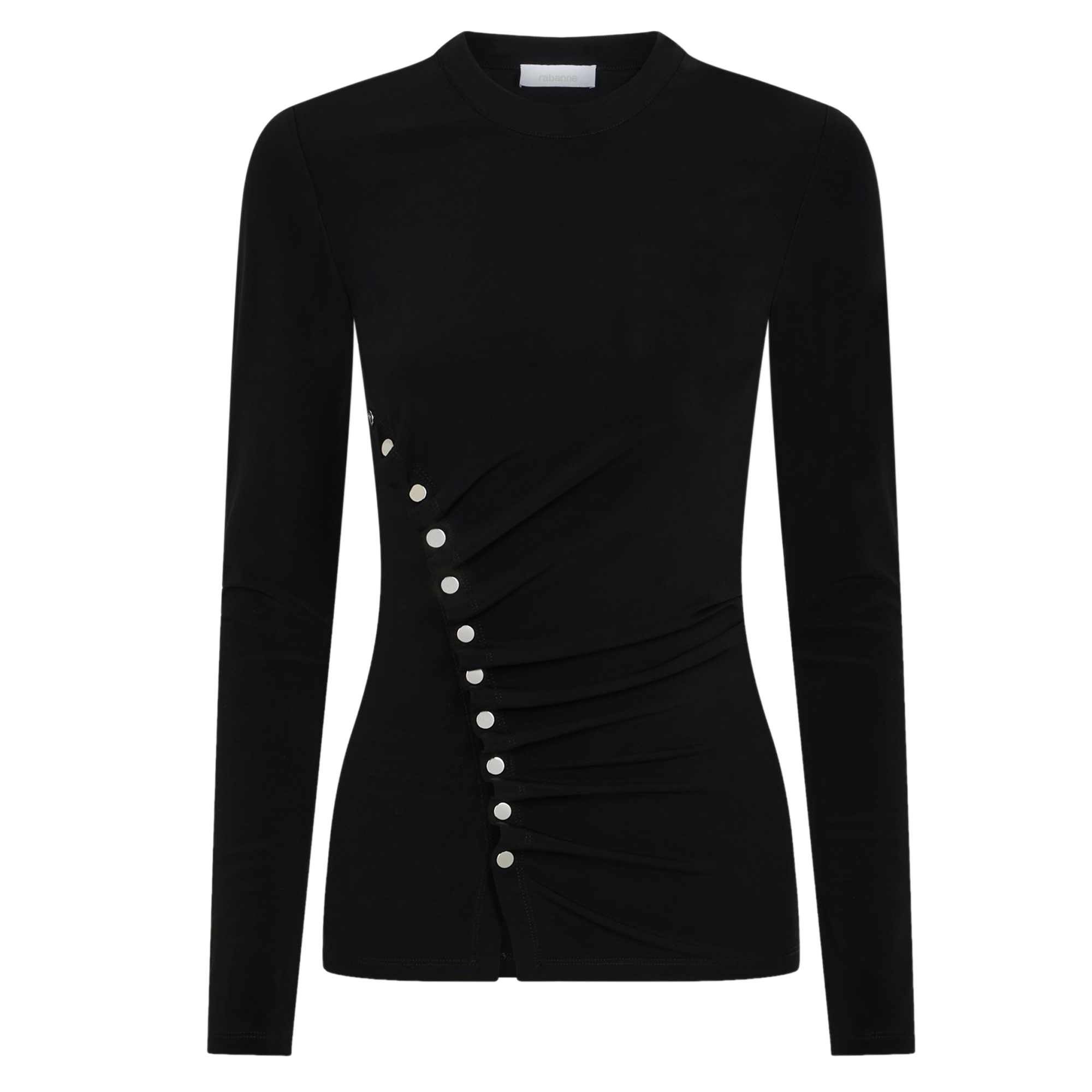 Long Sleeve Ruched Jersey Top