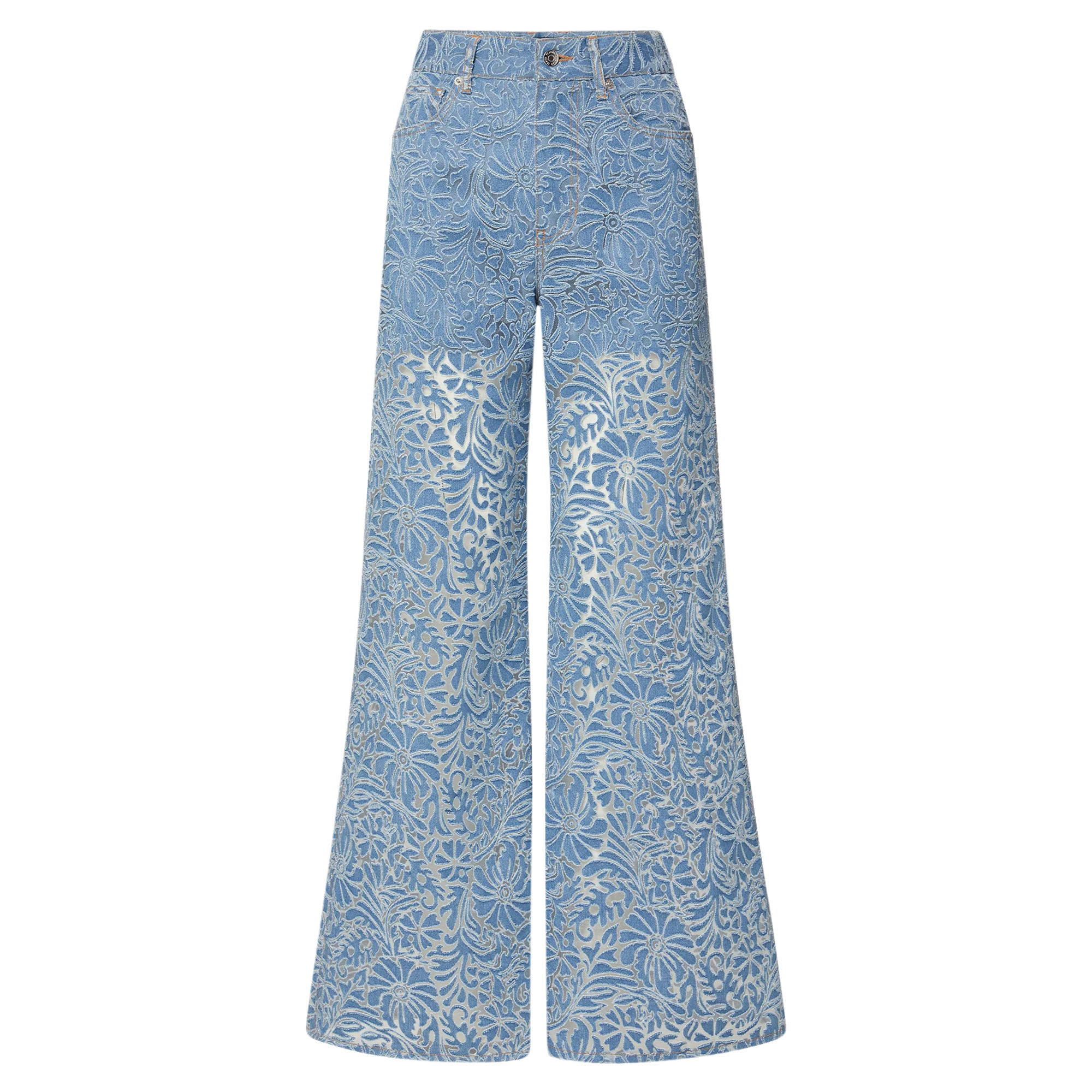Taylor Burnout Wide-Leg Jean