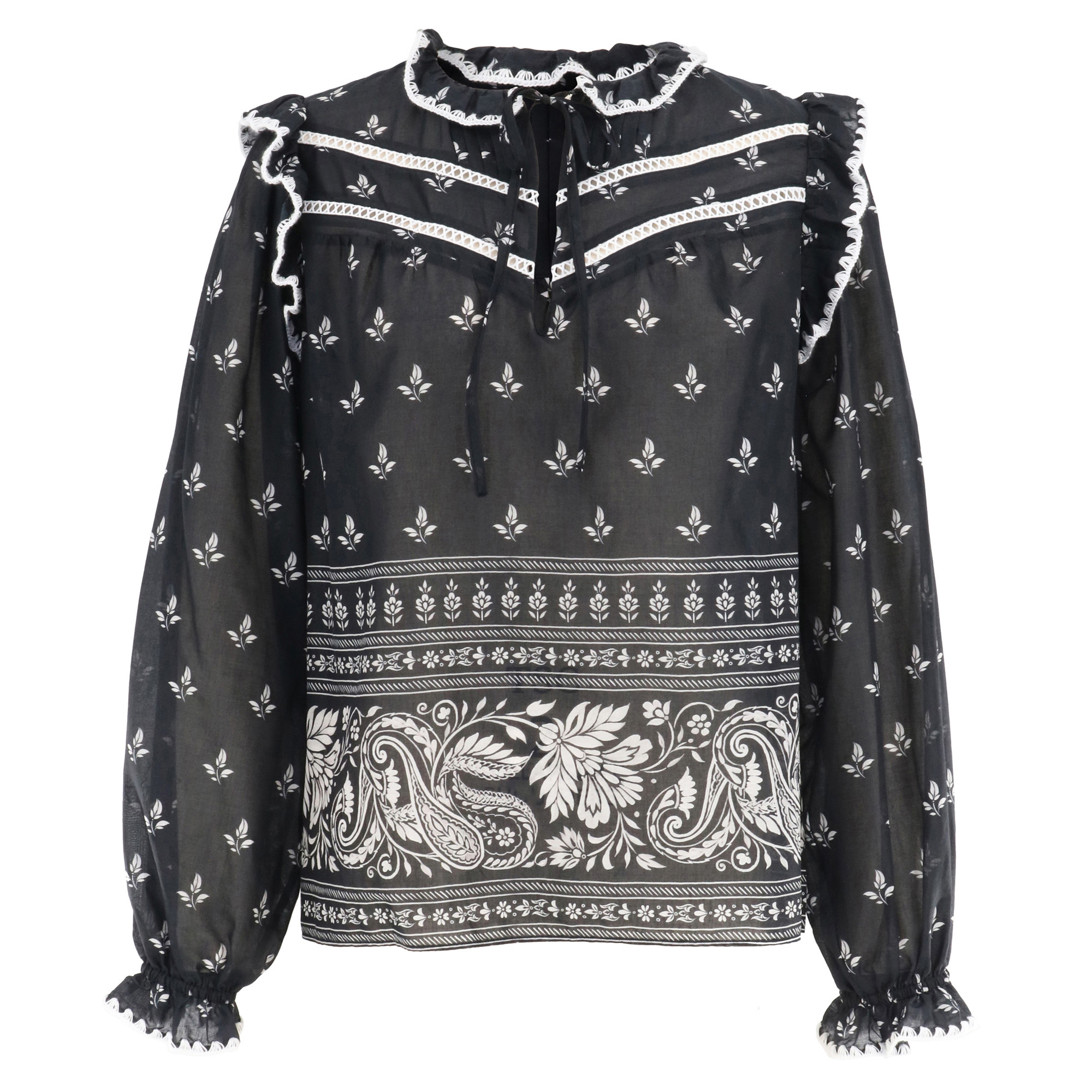 Cleo Long Sleeve Wildflower Blouse