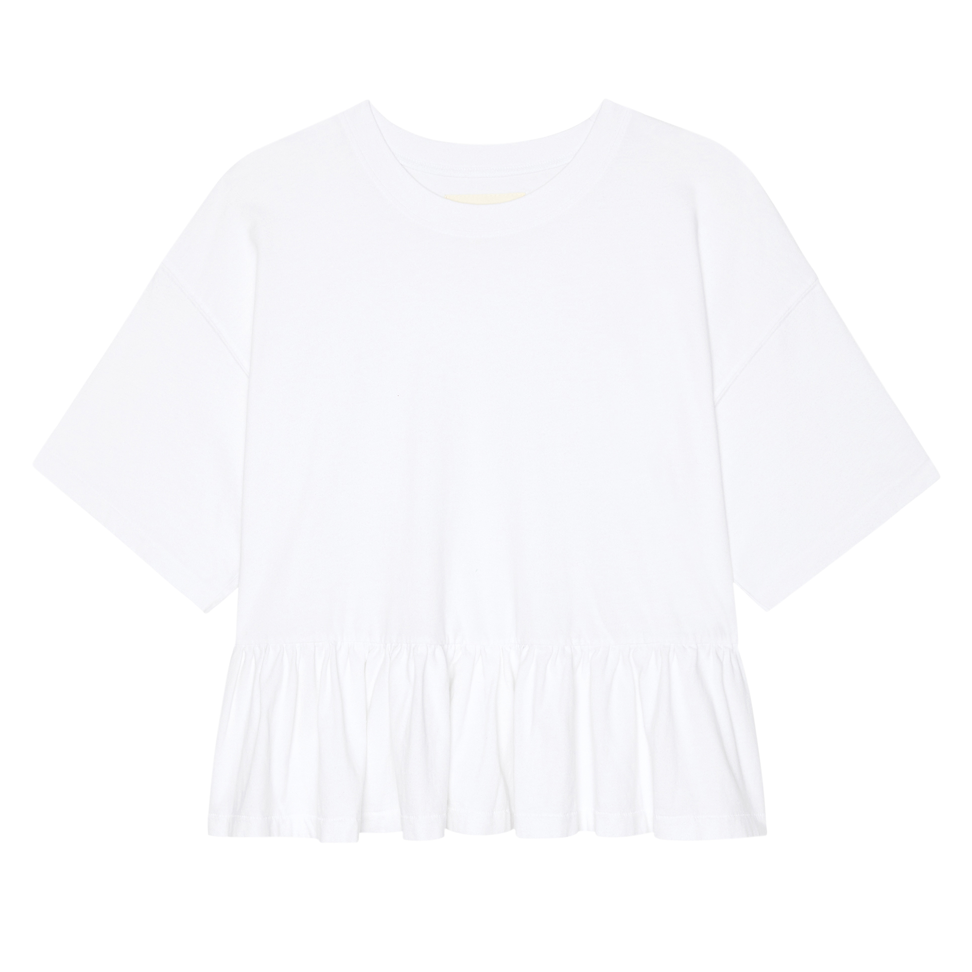 The Oversized Ruffle Peplum Tee
