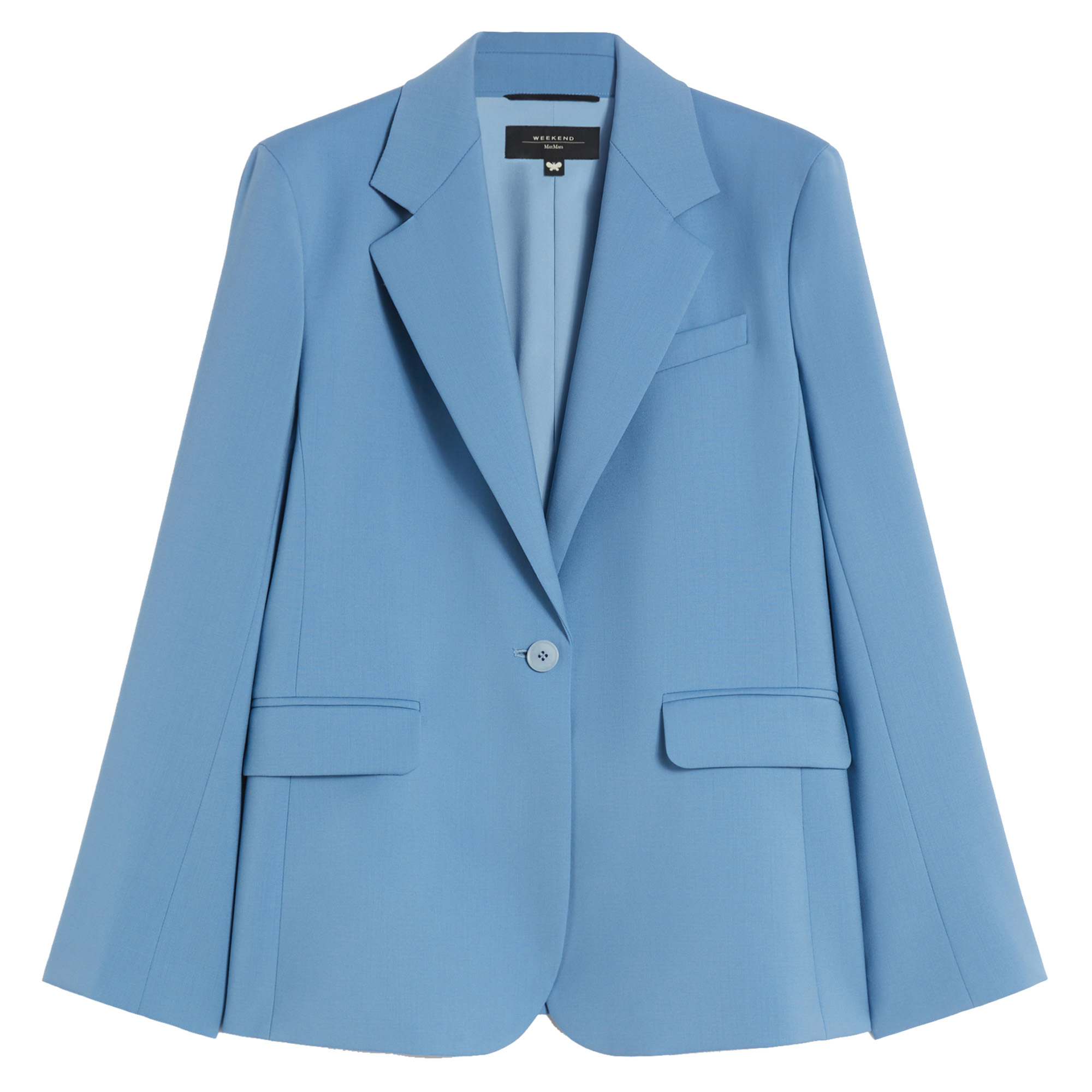 Lamine Stretch Wool Blazer