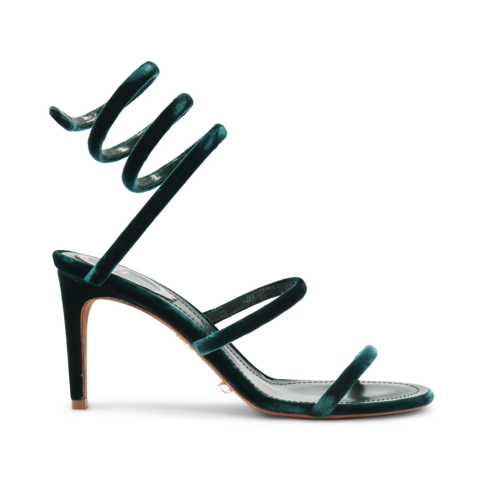 Cleo Velvet Ankle Wrap Sandal