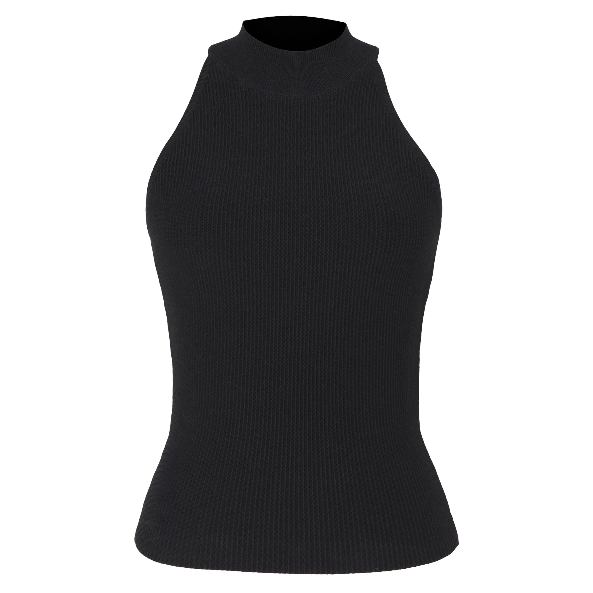 Sleeveless Mock Neck Instasculpt Rib Top