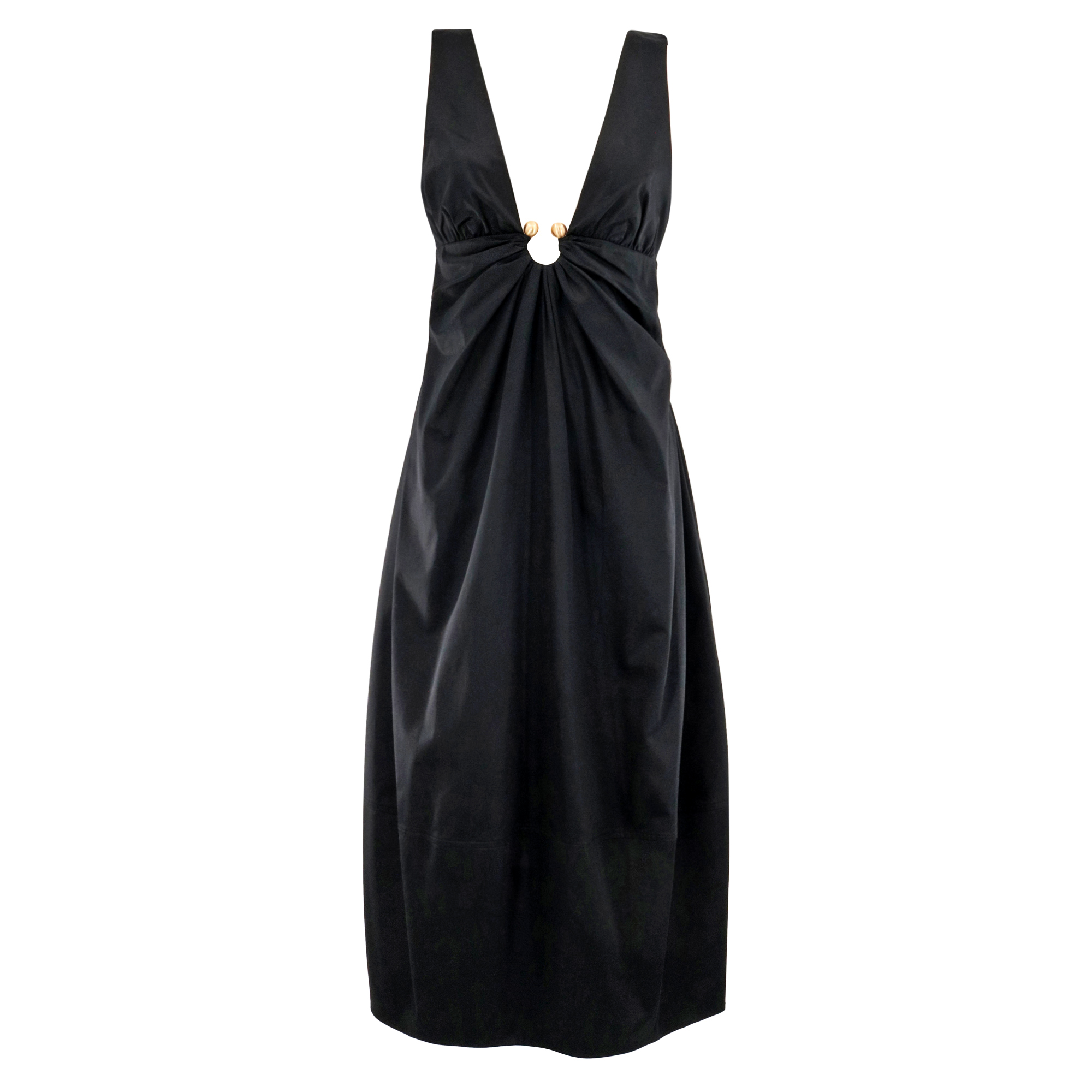 Ebisu Sleeveless Plunging Neckline Midi Dress