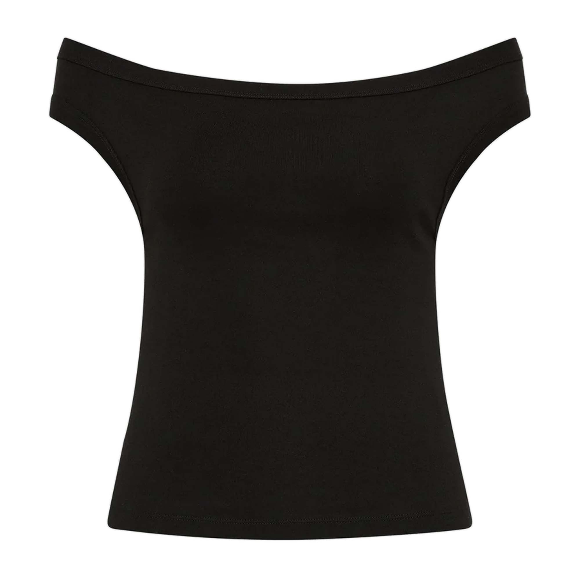 Organic Cotton Off Shoulder Cap Sleeve Top