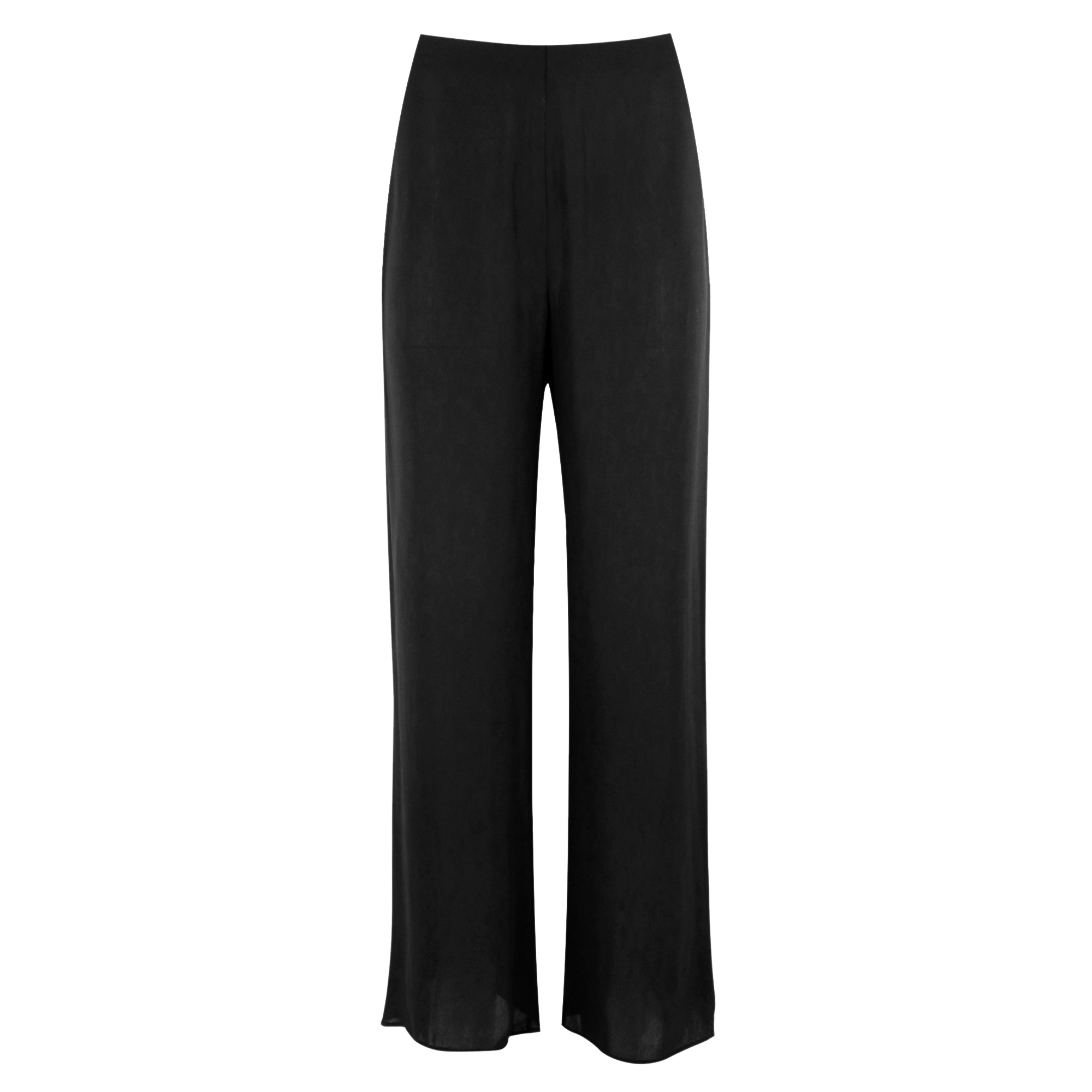 Sara High-Waisted Wide-Leg Silk Pant