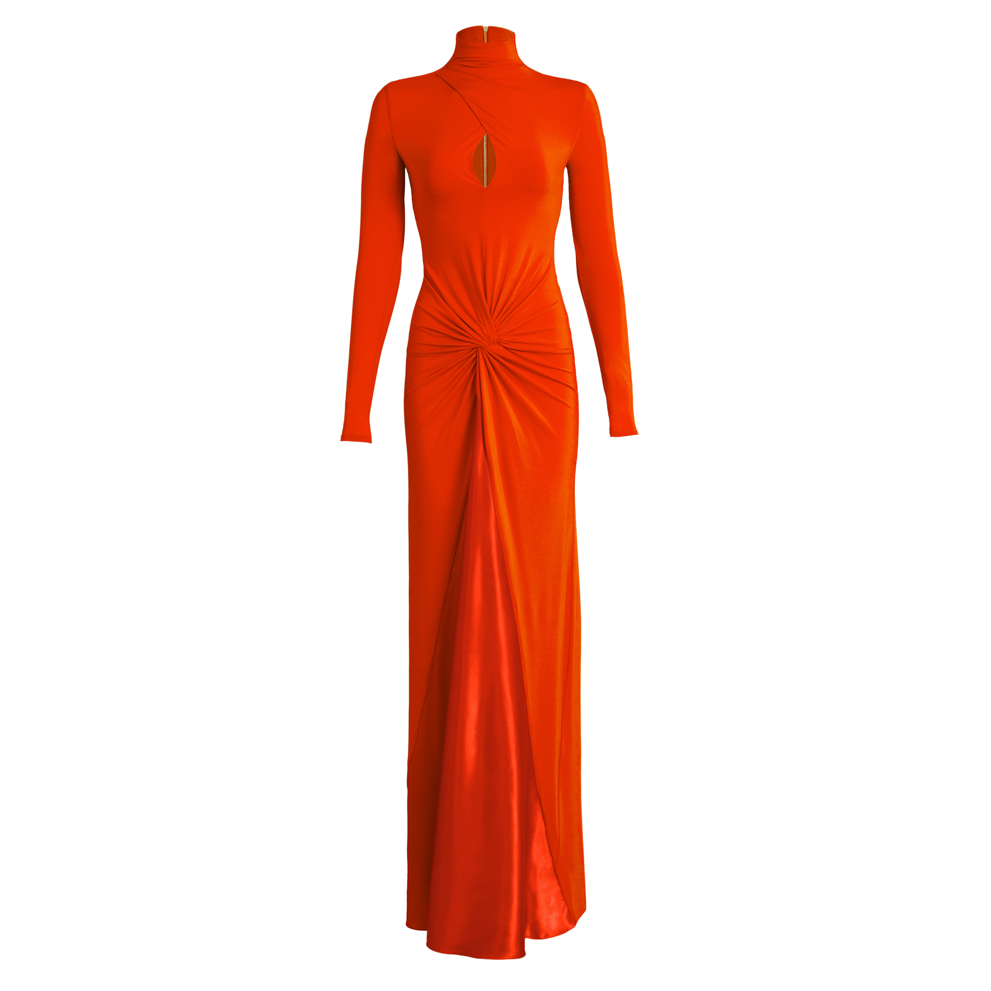 Birdy Long Sleeve High Neck Maxi Dress