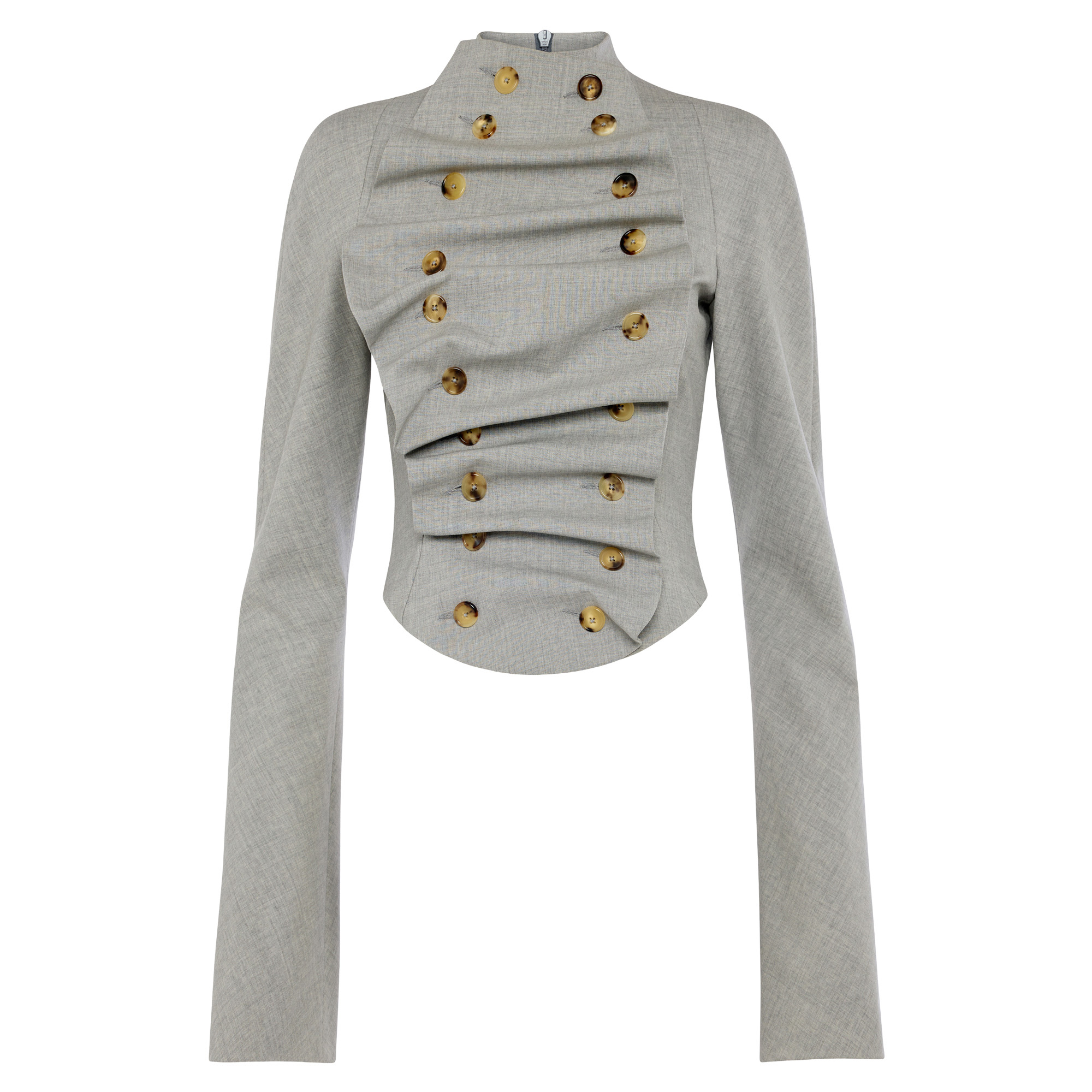 Bib Front Structured Jacket