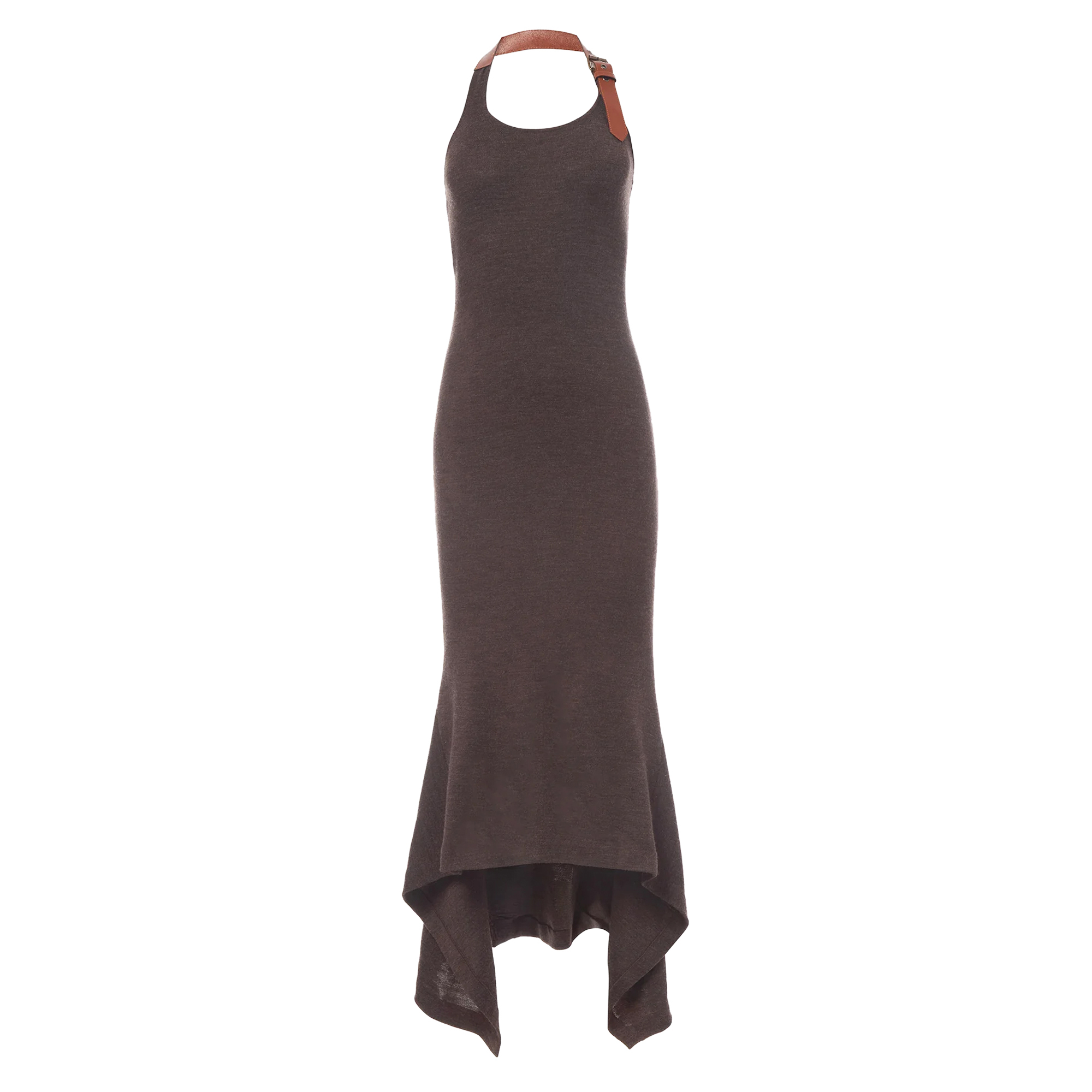 Leather Belt Dress