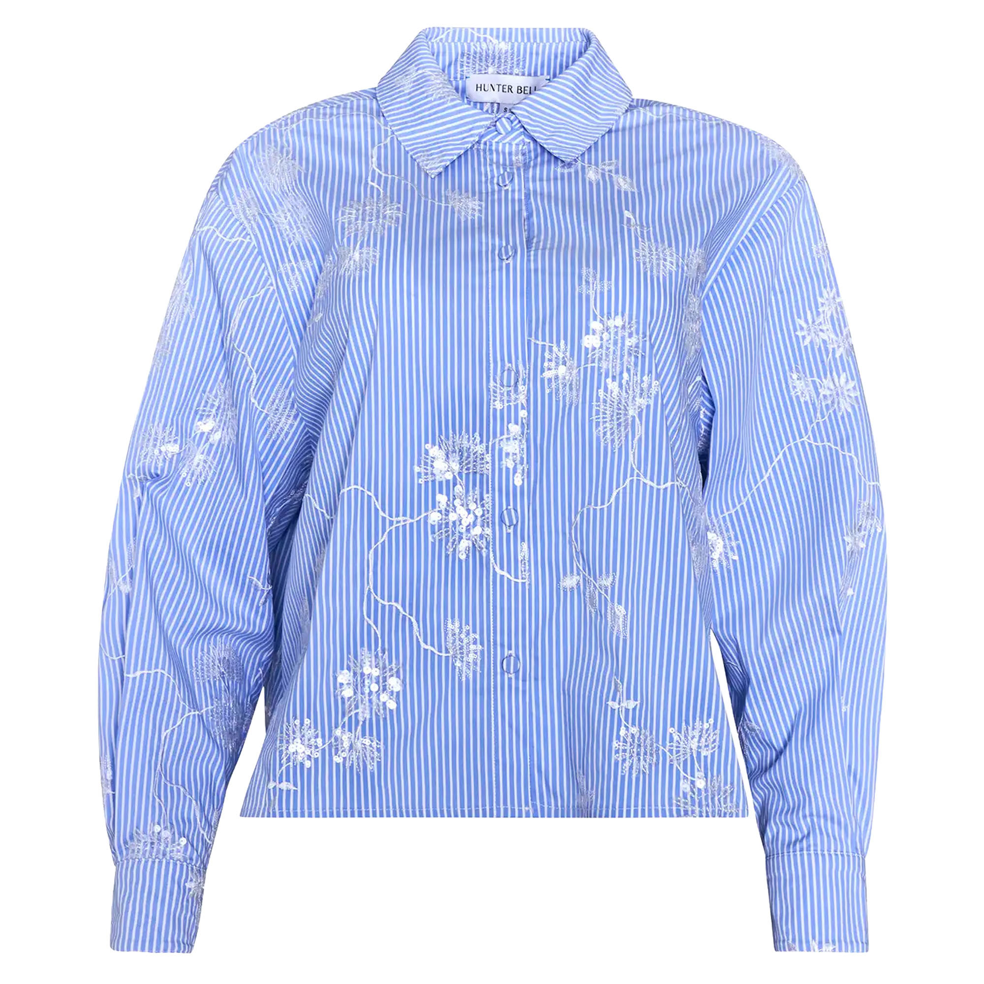 Hudson Long Sleeve Embroidered Button-Up Shirt