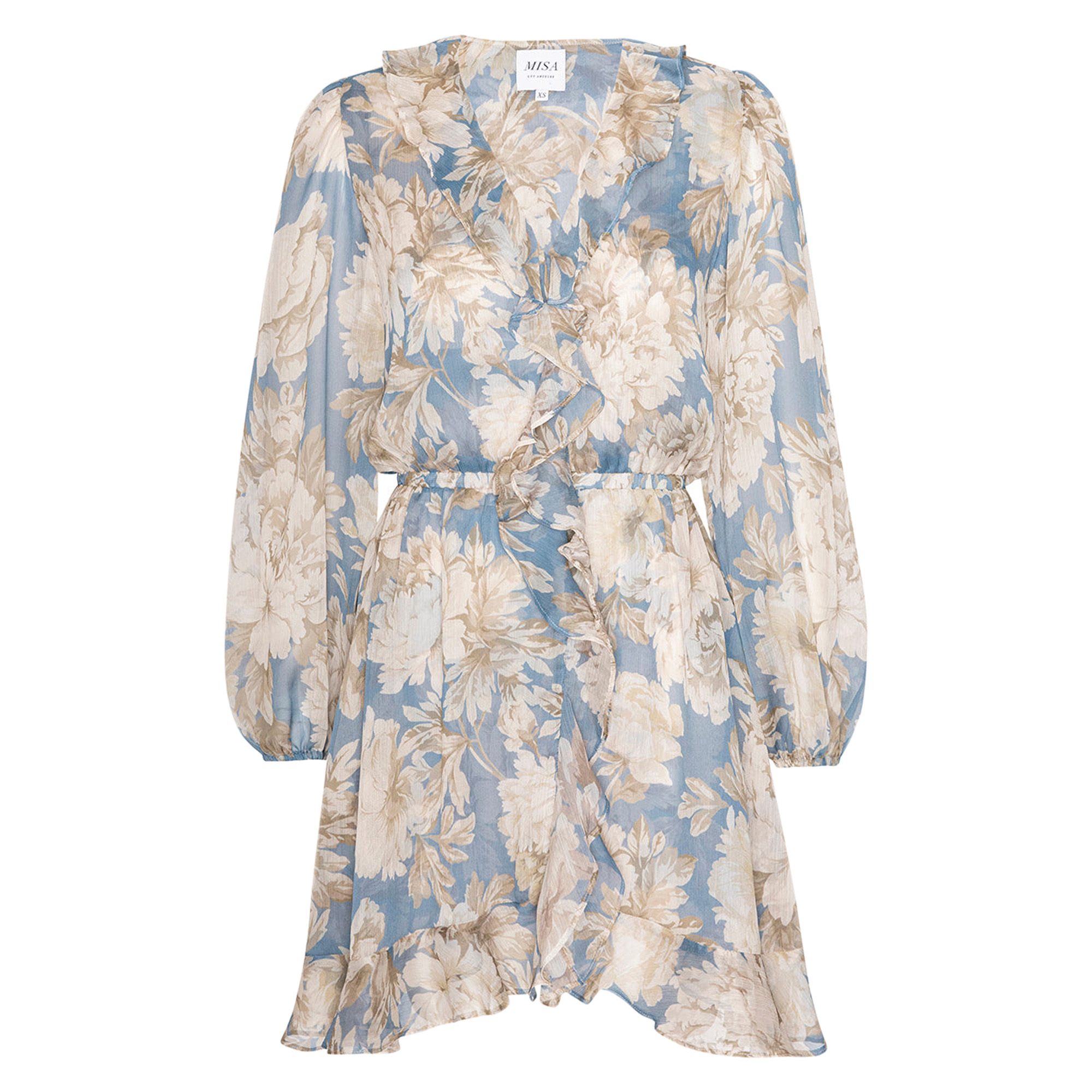 Iris Long Sleeve Ruffle Mini Dress