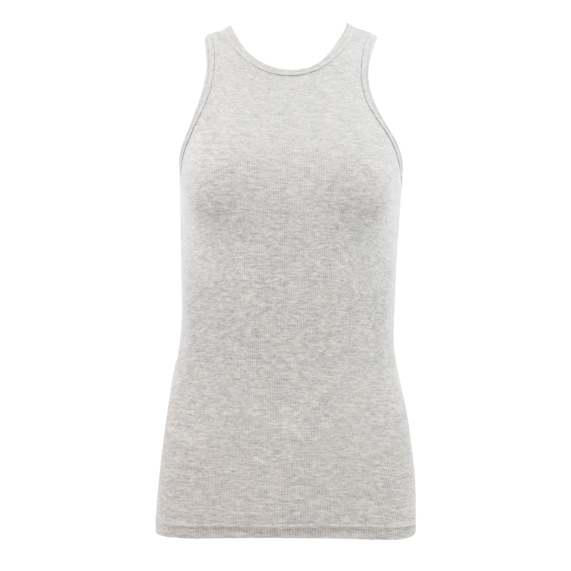 Circular Fine Rib T-Shirt Tank