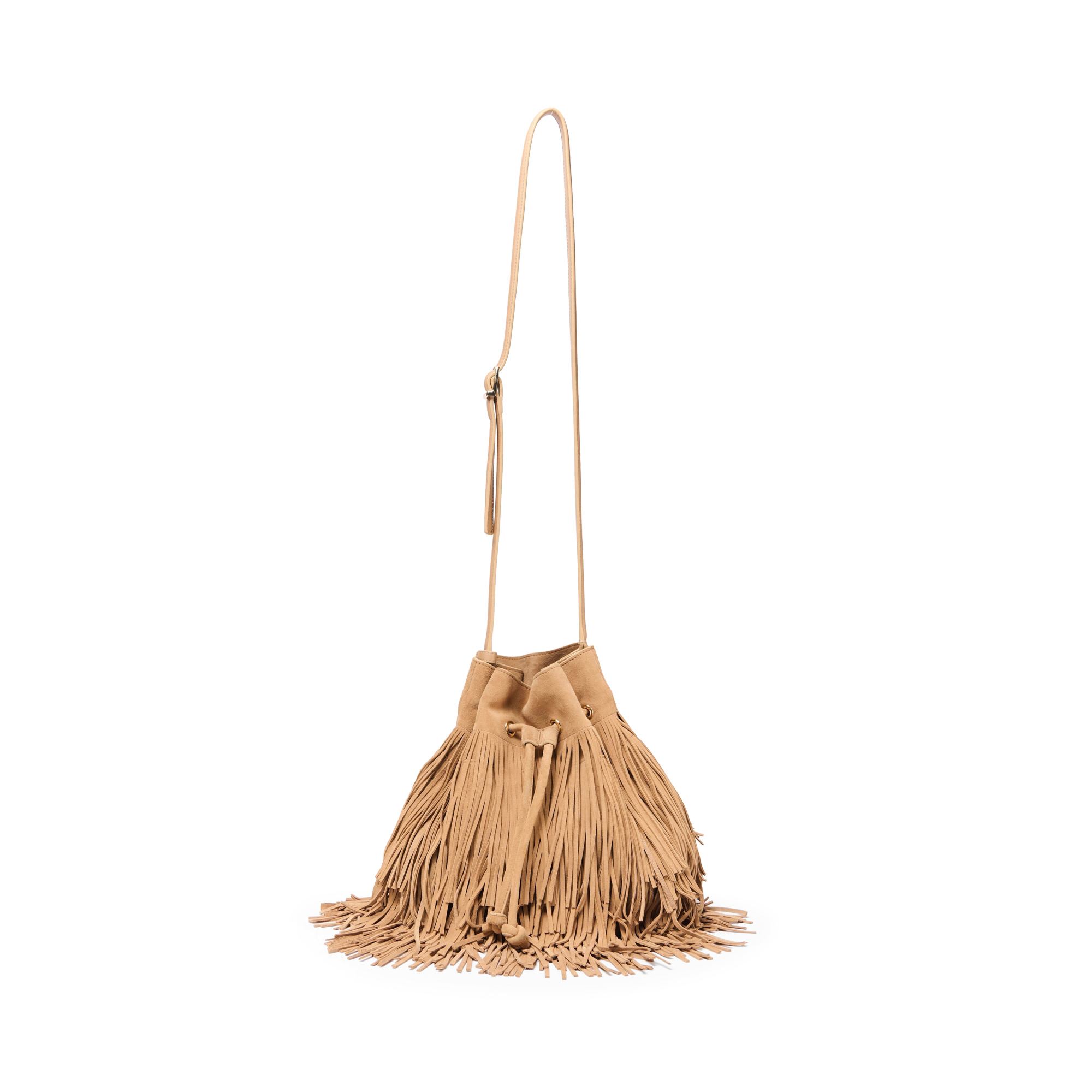 Marena Suede Fringe Crossbody Bag