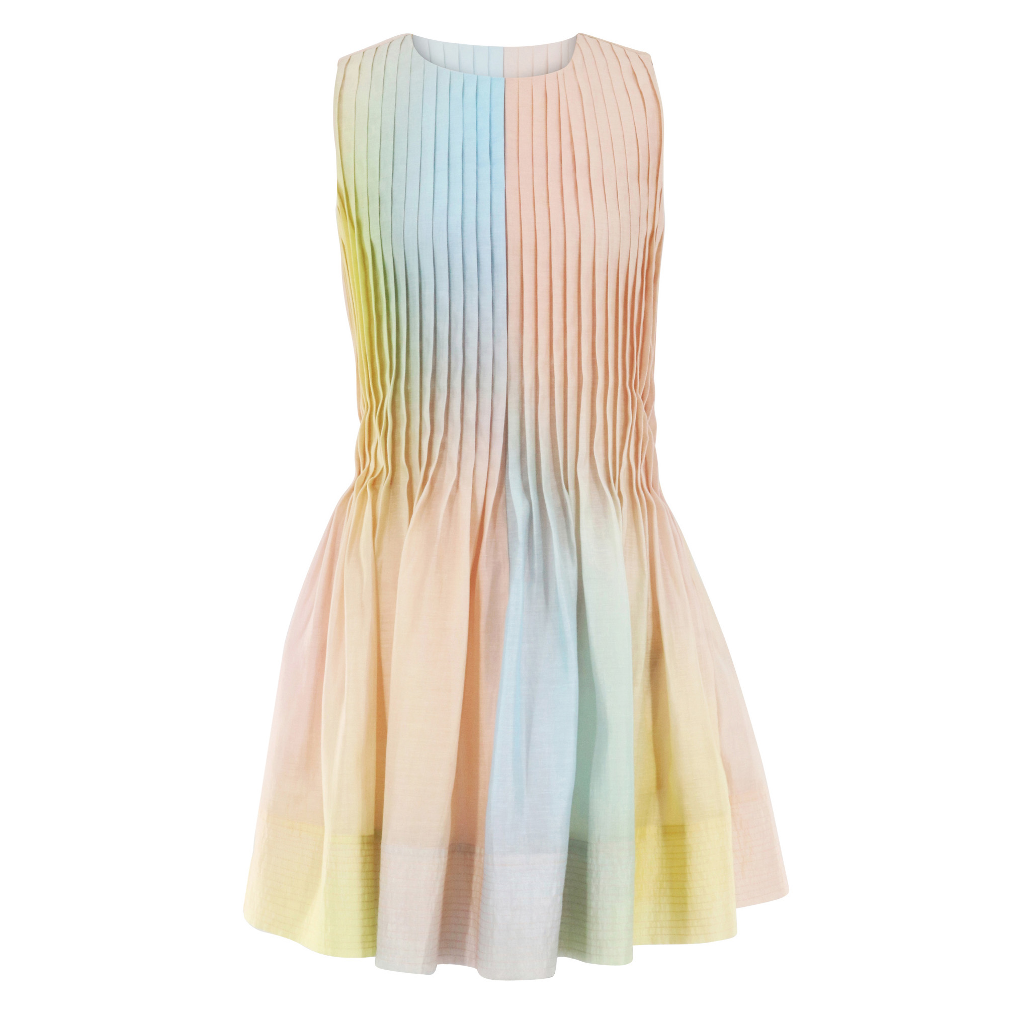 Philippa Sleeveless Pintucked Mini Dress