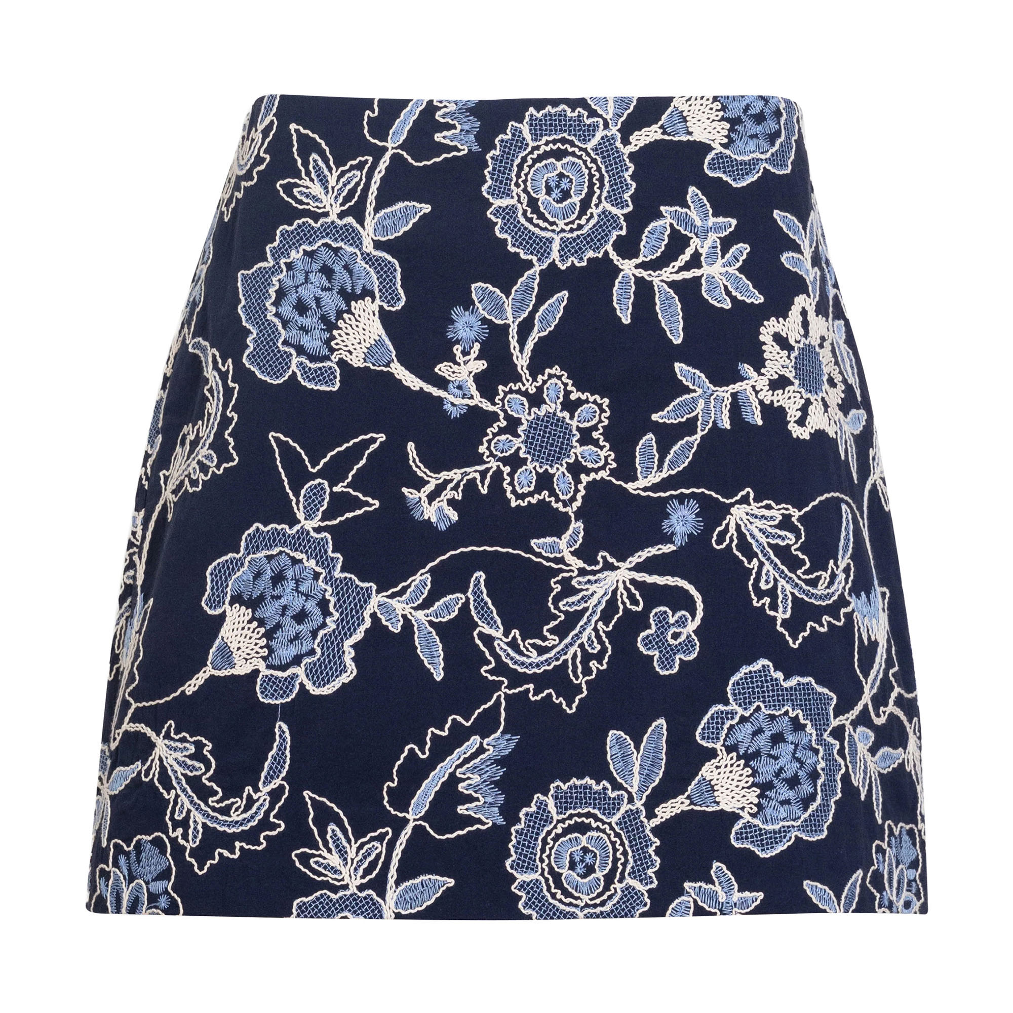 Ari Embroidered Mini Skirt