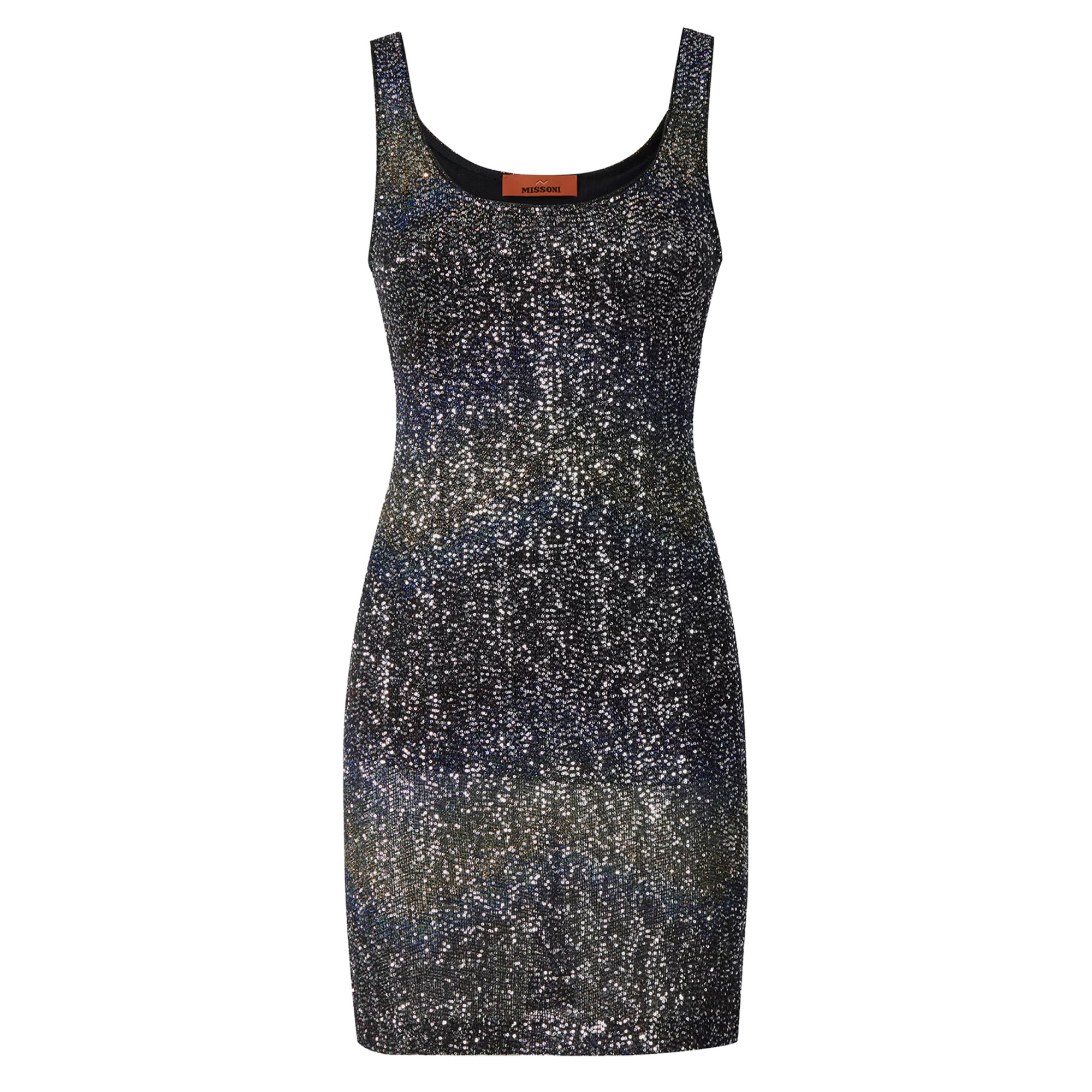 Sleeveless Sequin Knit Mini Dress