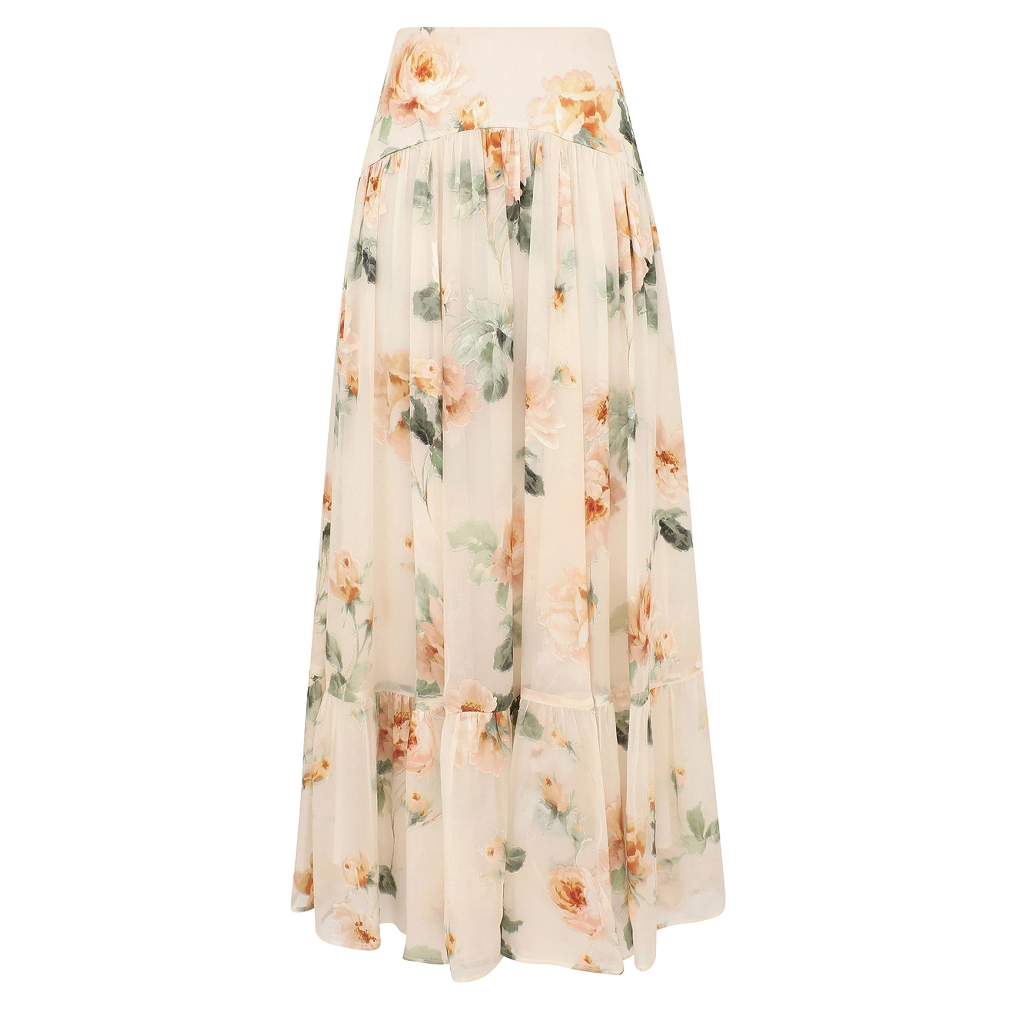 Carousel Burnout Midi Skirt