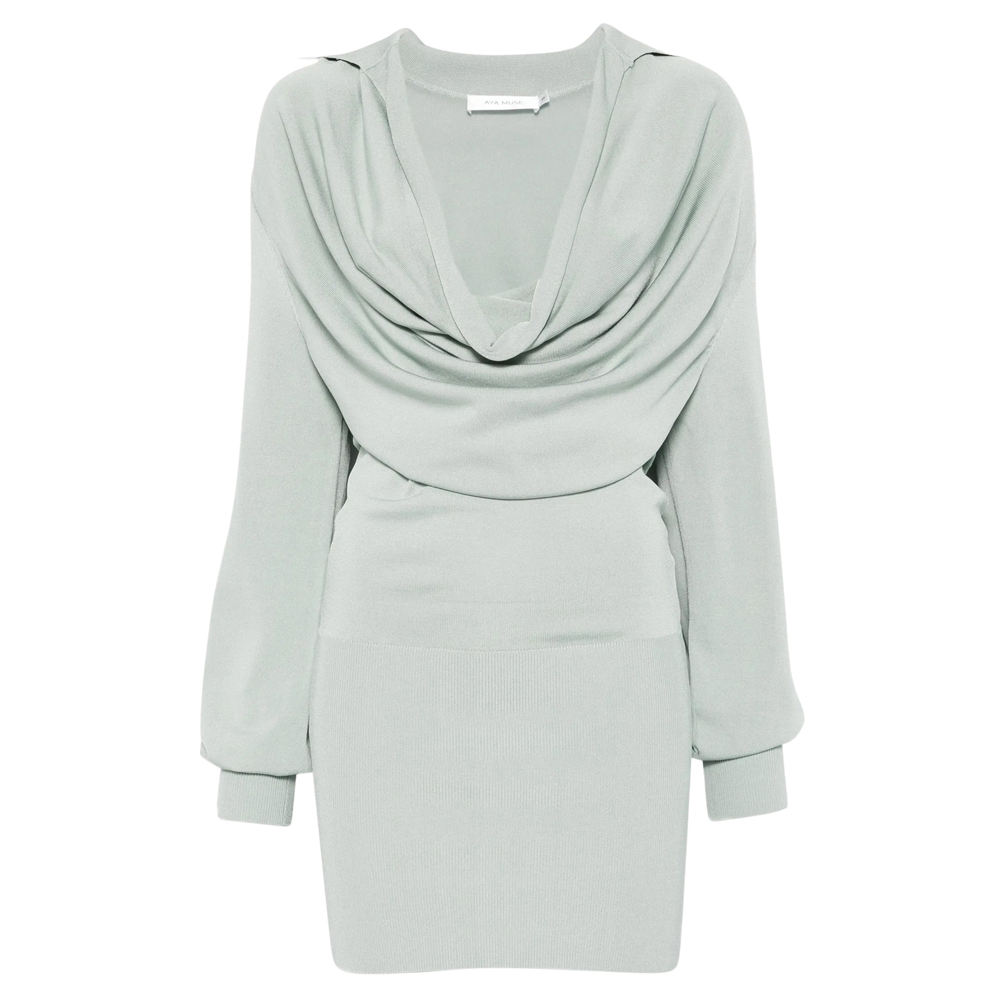 Vida Long Sleeve Cowl Neck Mini Dress